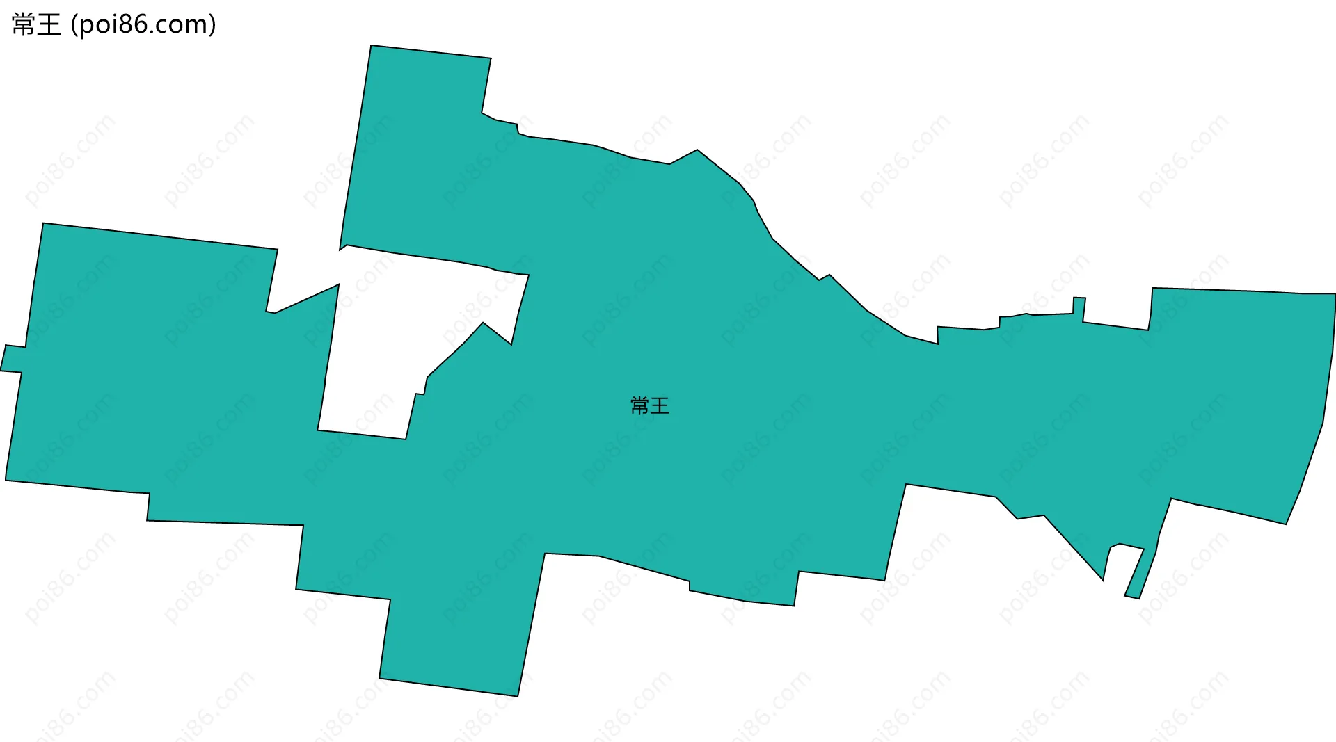 常王边界地图