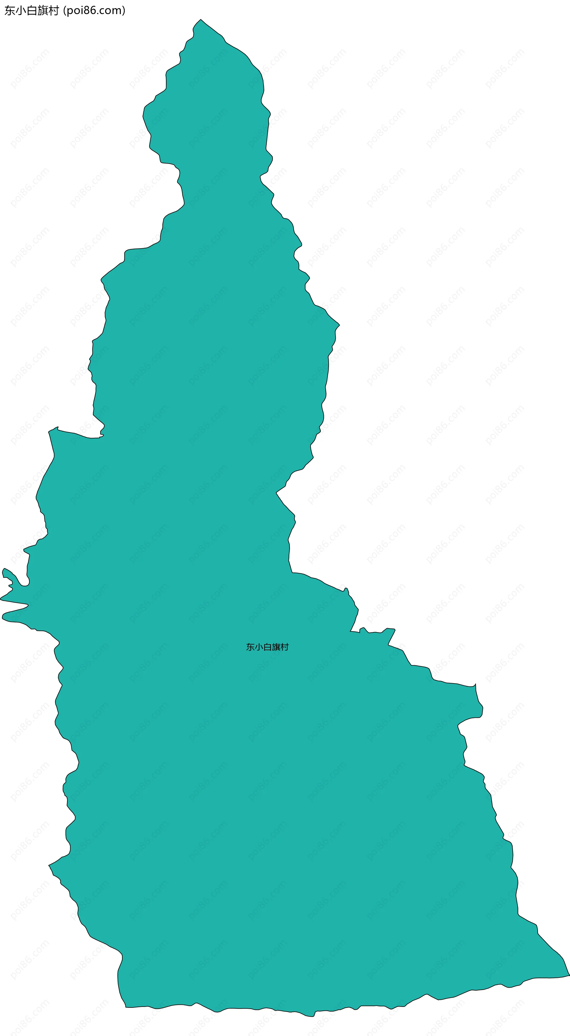 东小白旗村边界地图