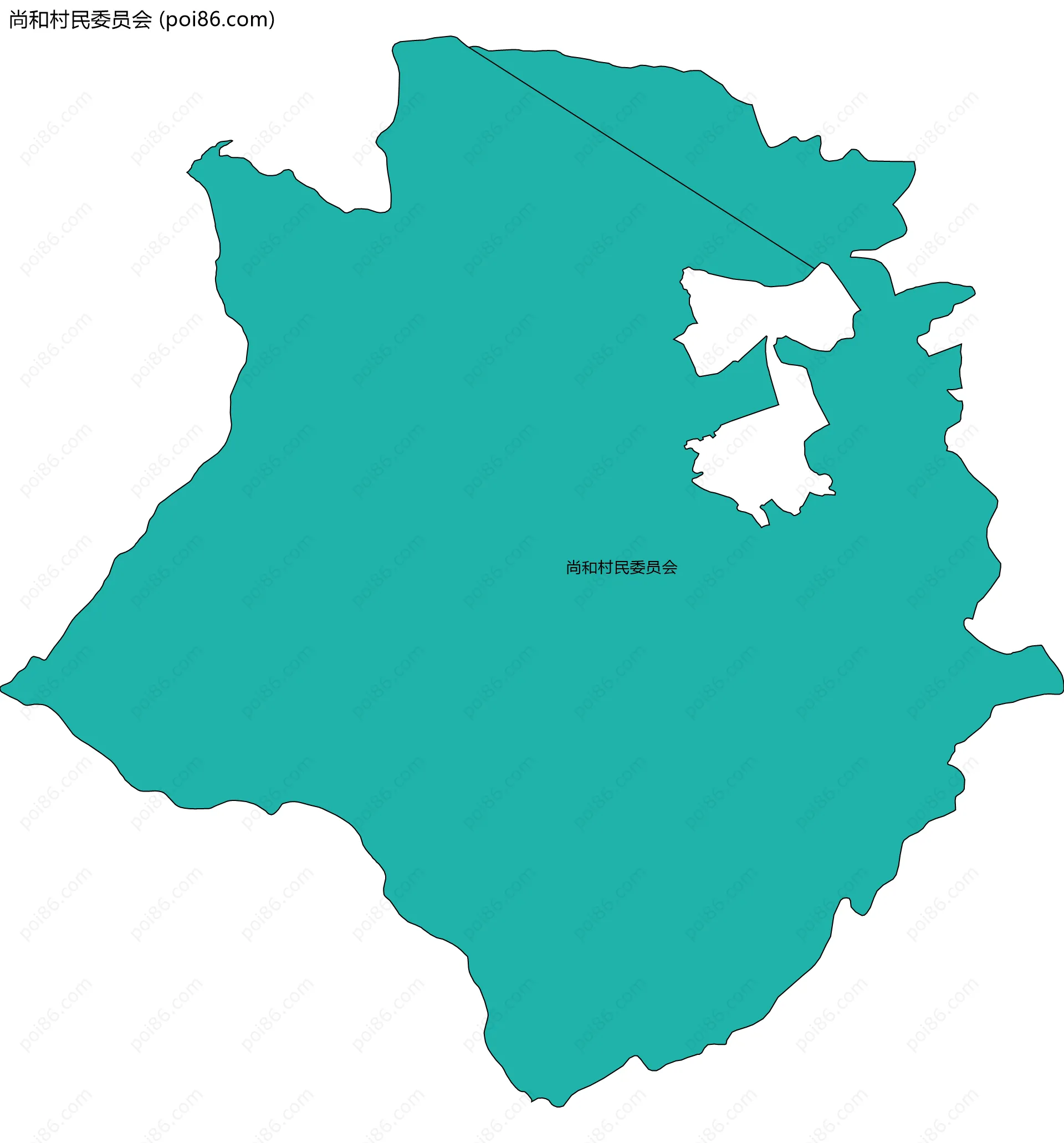 尚和村民委员会边界地图