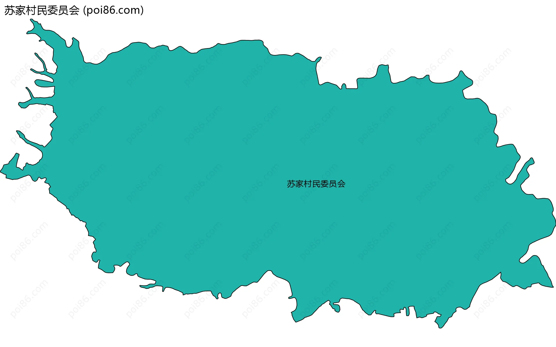 苏家村民委员会边界地图