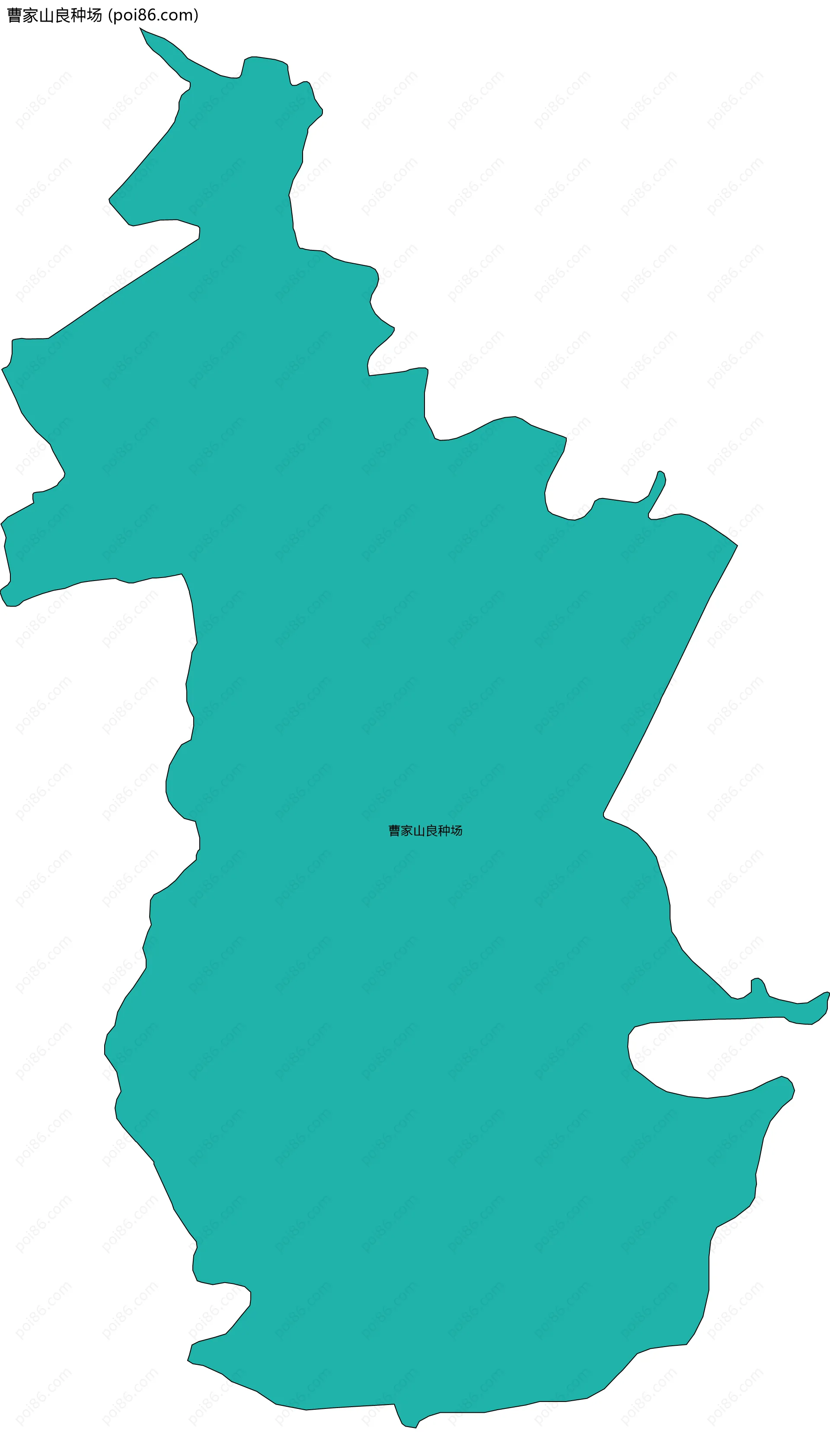 曹家山良种场边界地图