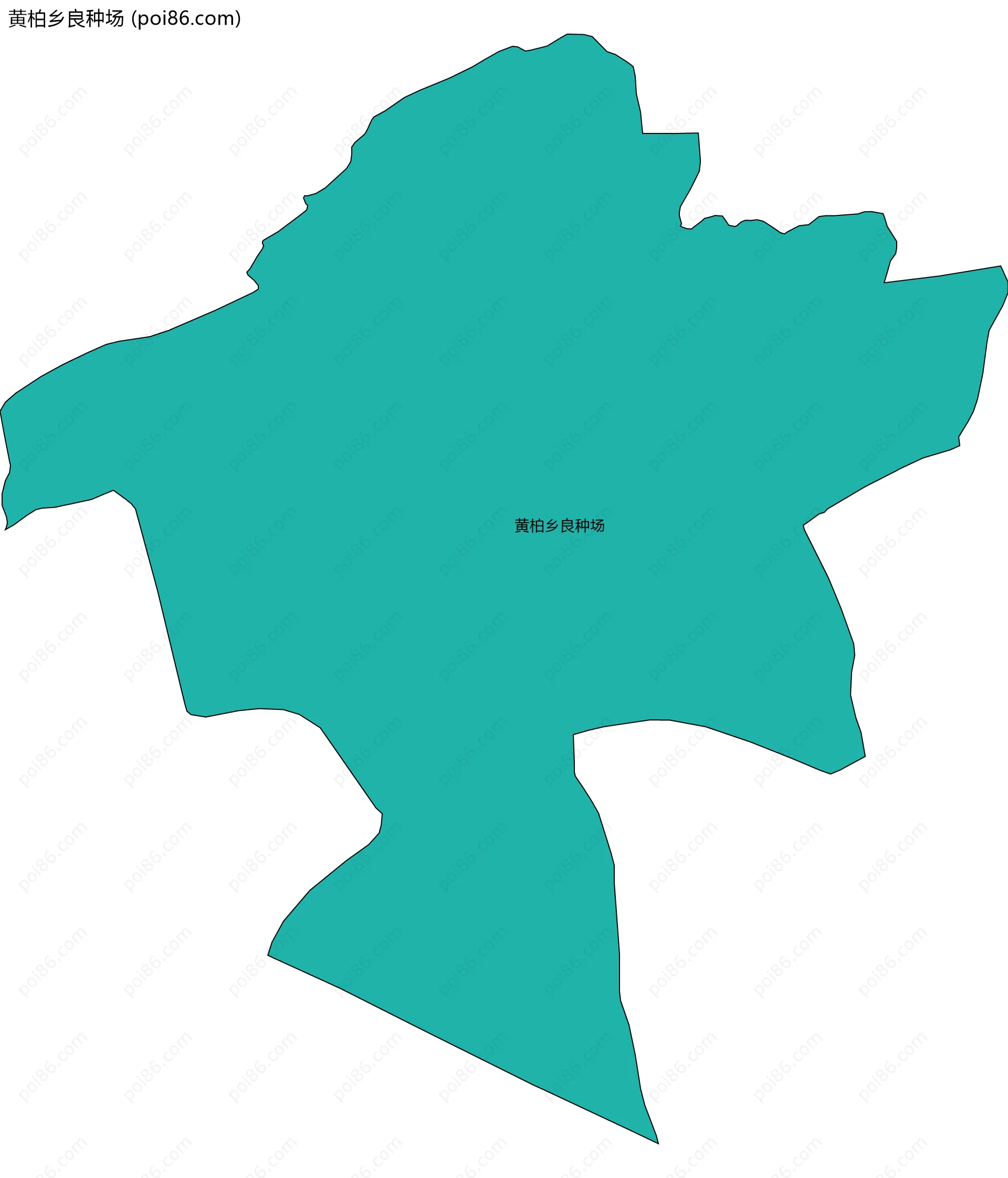 黄柏乡良种场边界地图