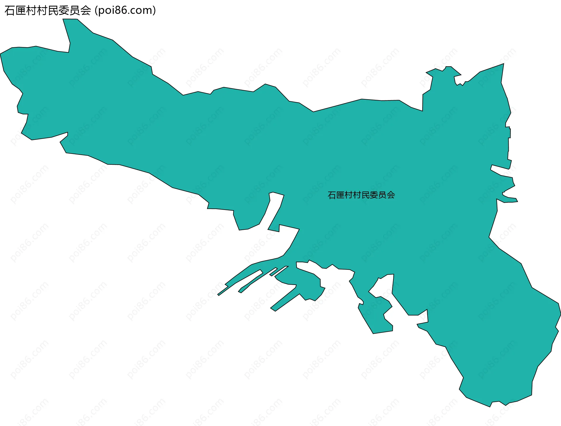 石匣村村民委员会边界地图
