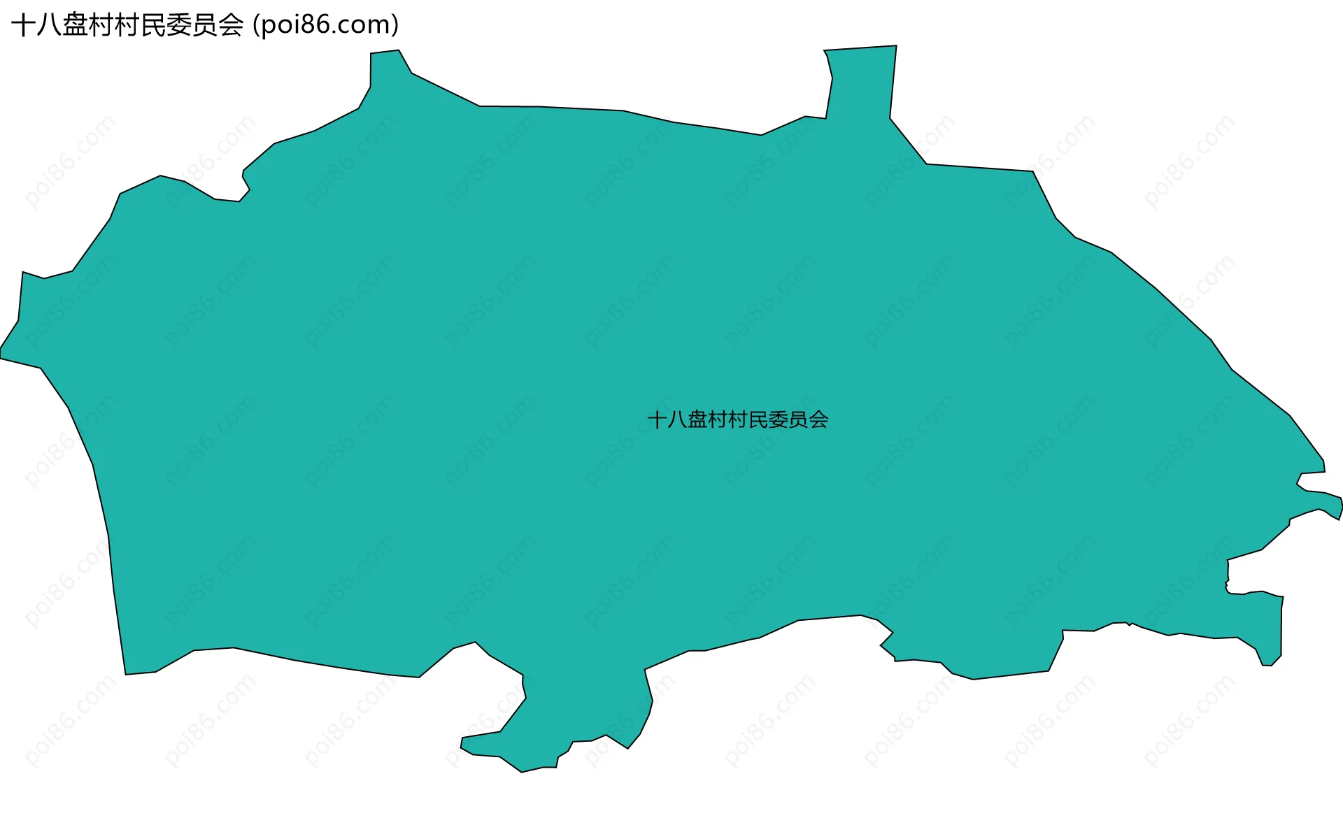 十八盘村村民委员会边界地图