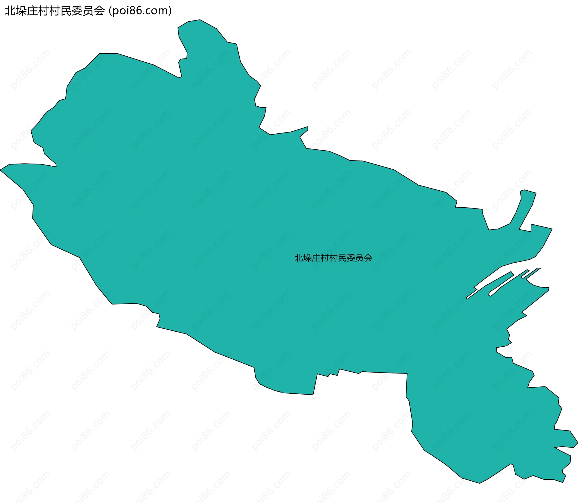 北垛庄村村民委员会边界地图