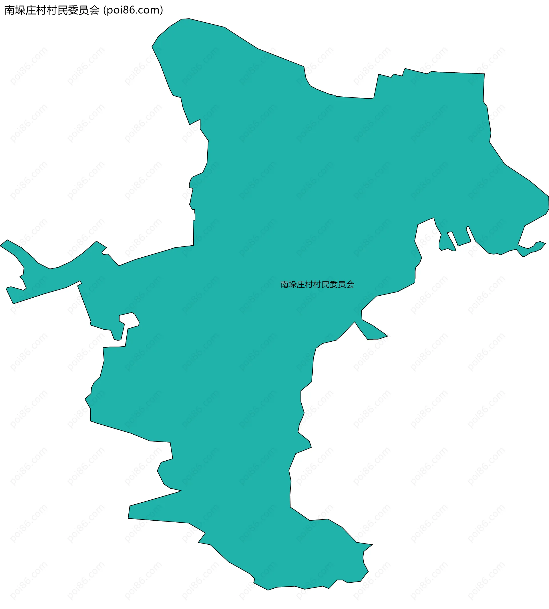 南垛庄村村民委员会边界地图