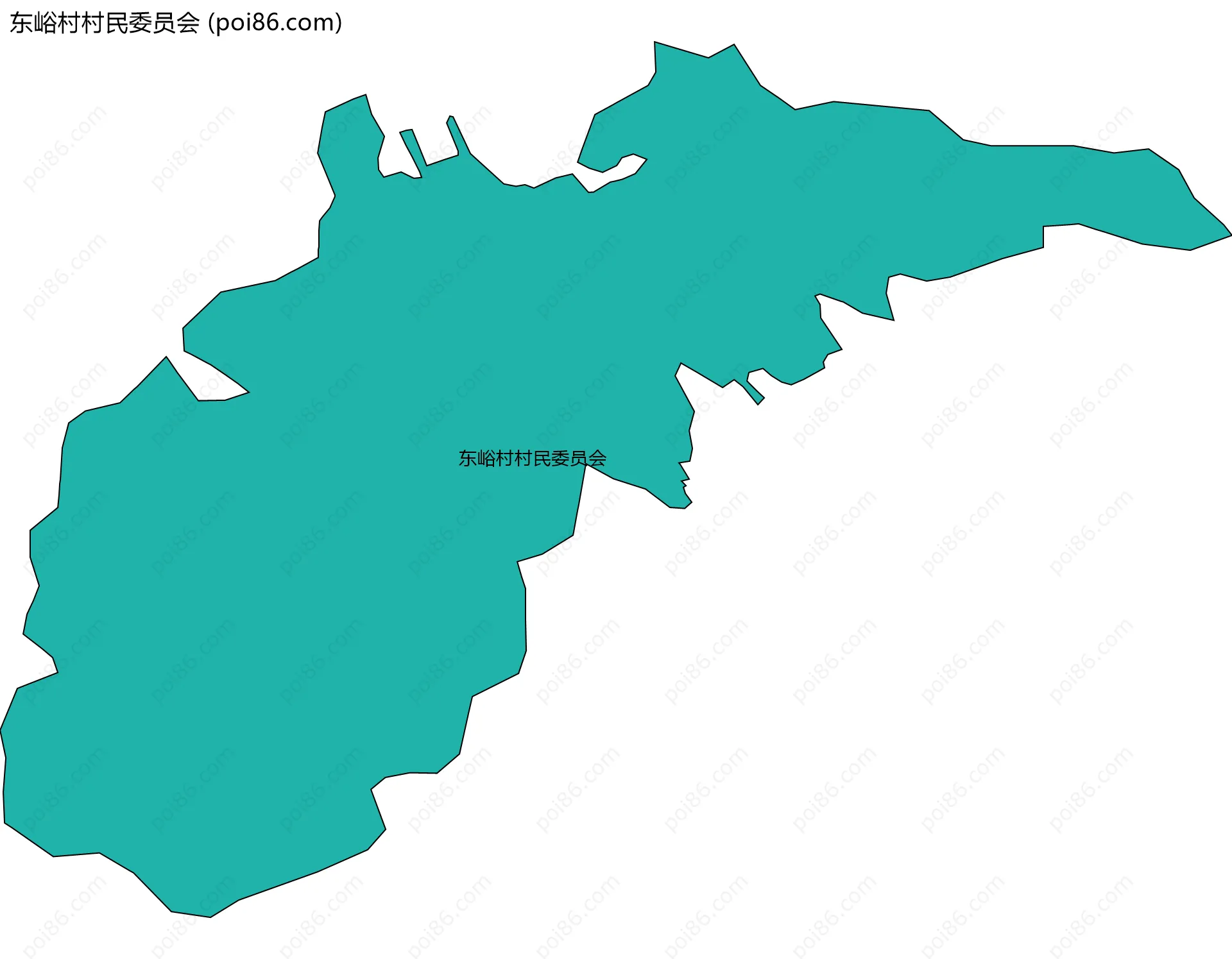 东峪村村民委员会边界地图