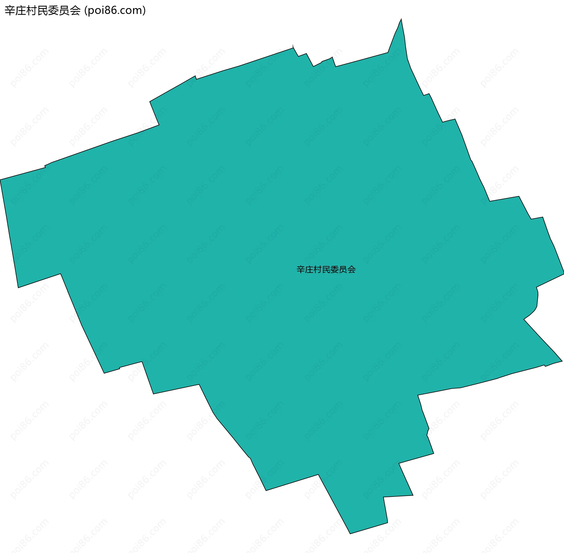 辛庄村民委员会边界地图