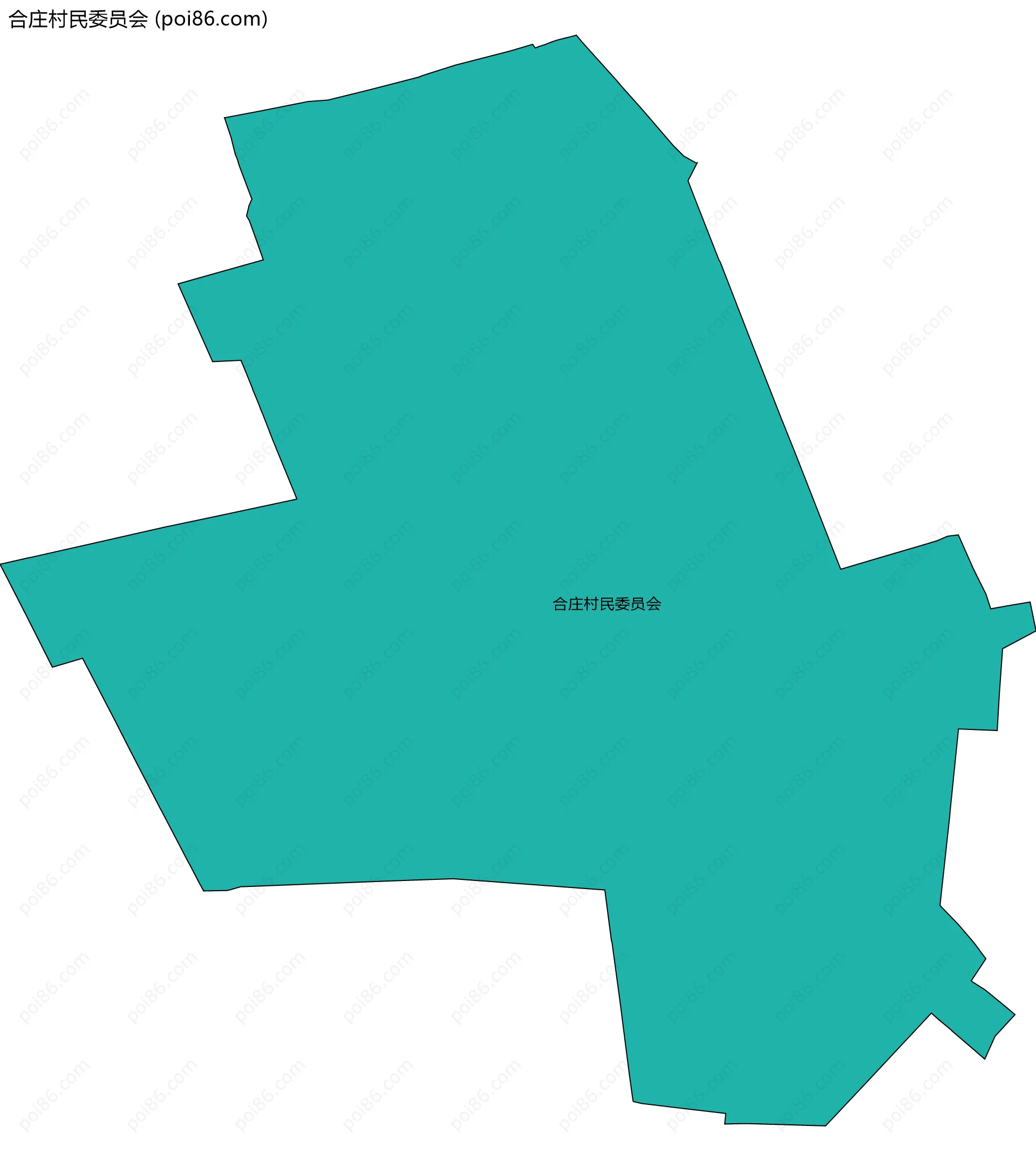 合庄村民委员会边界地图