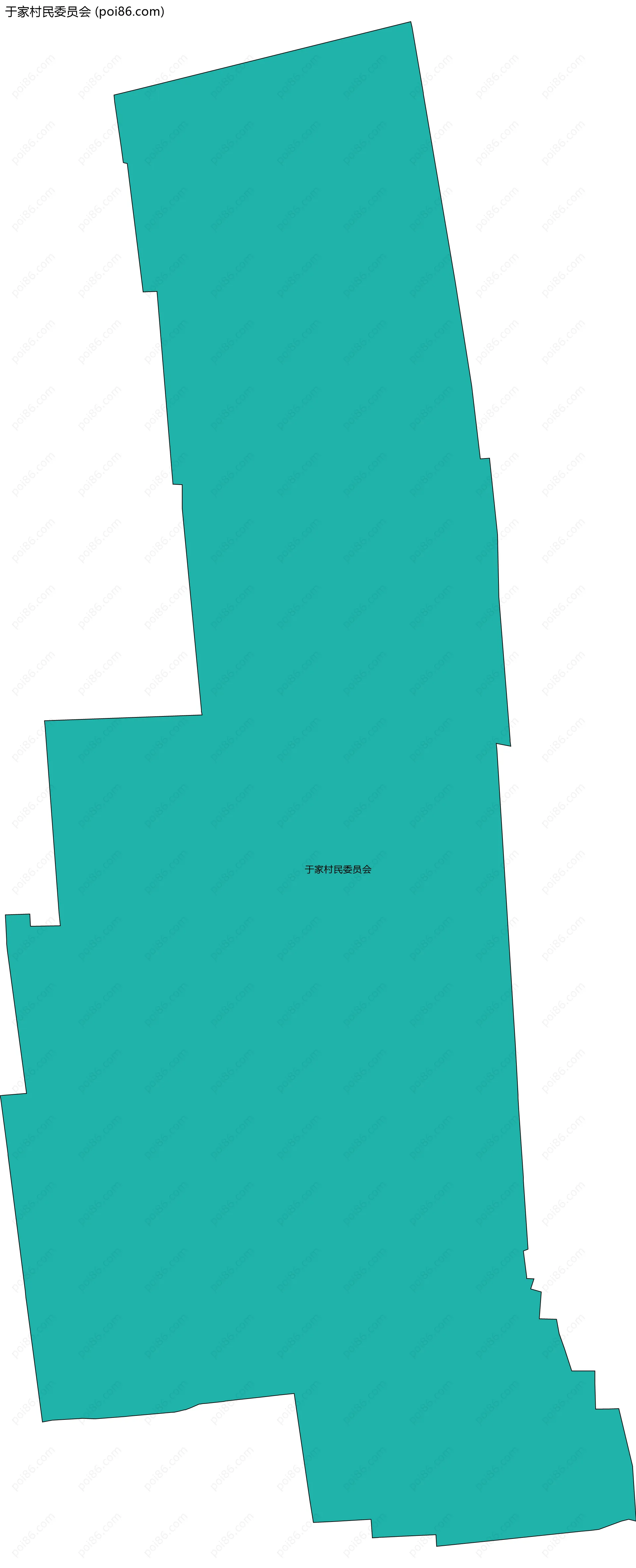 于家村民委员会边界地图
