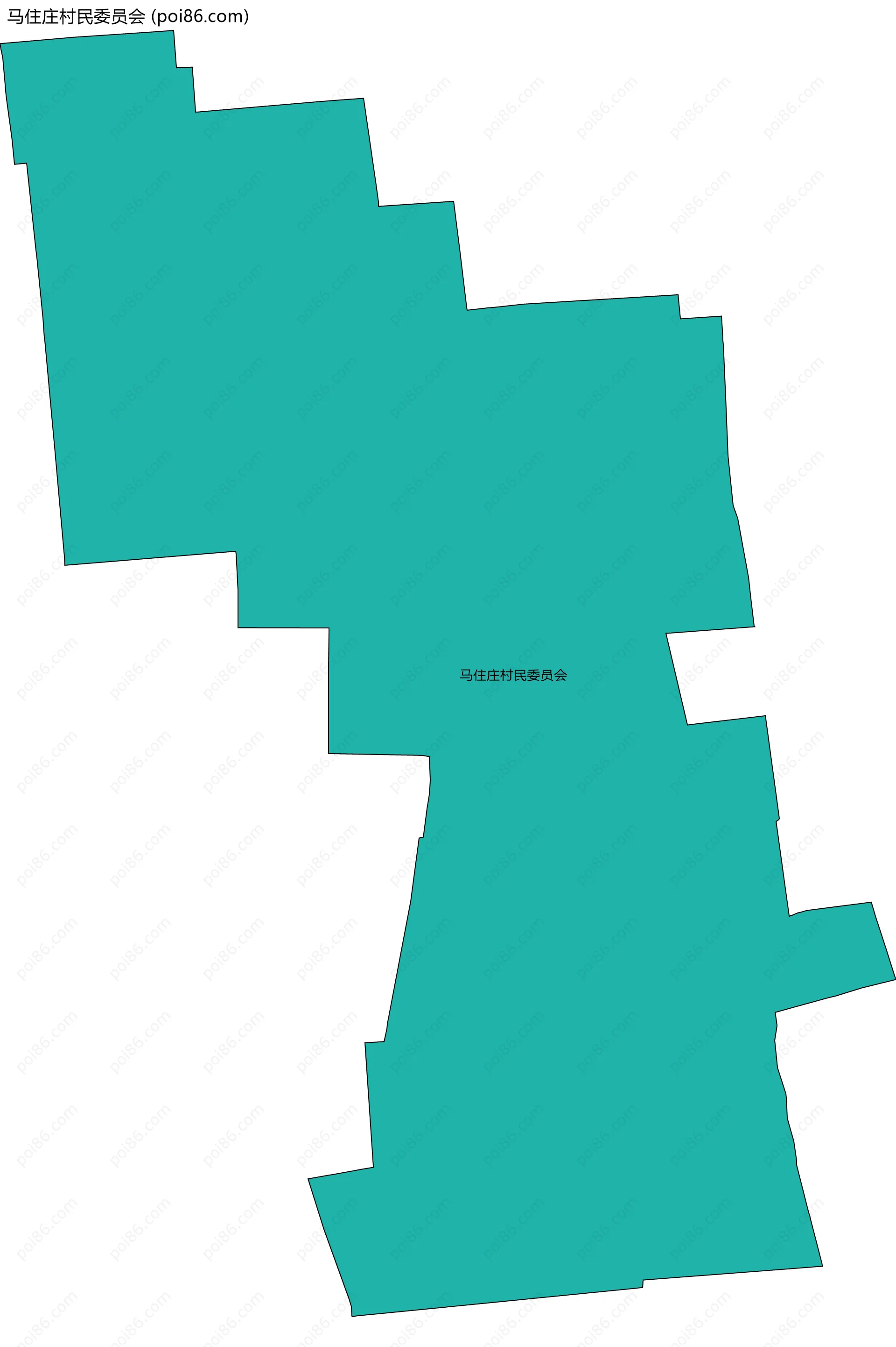 马住庄村民委员会边界地图