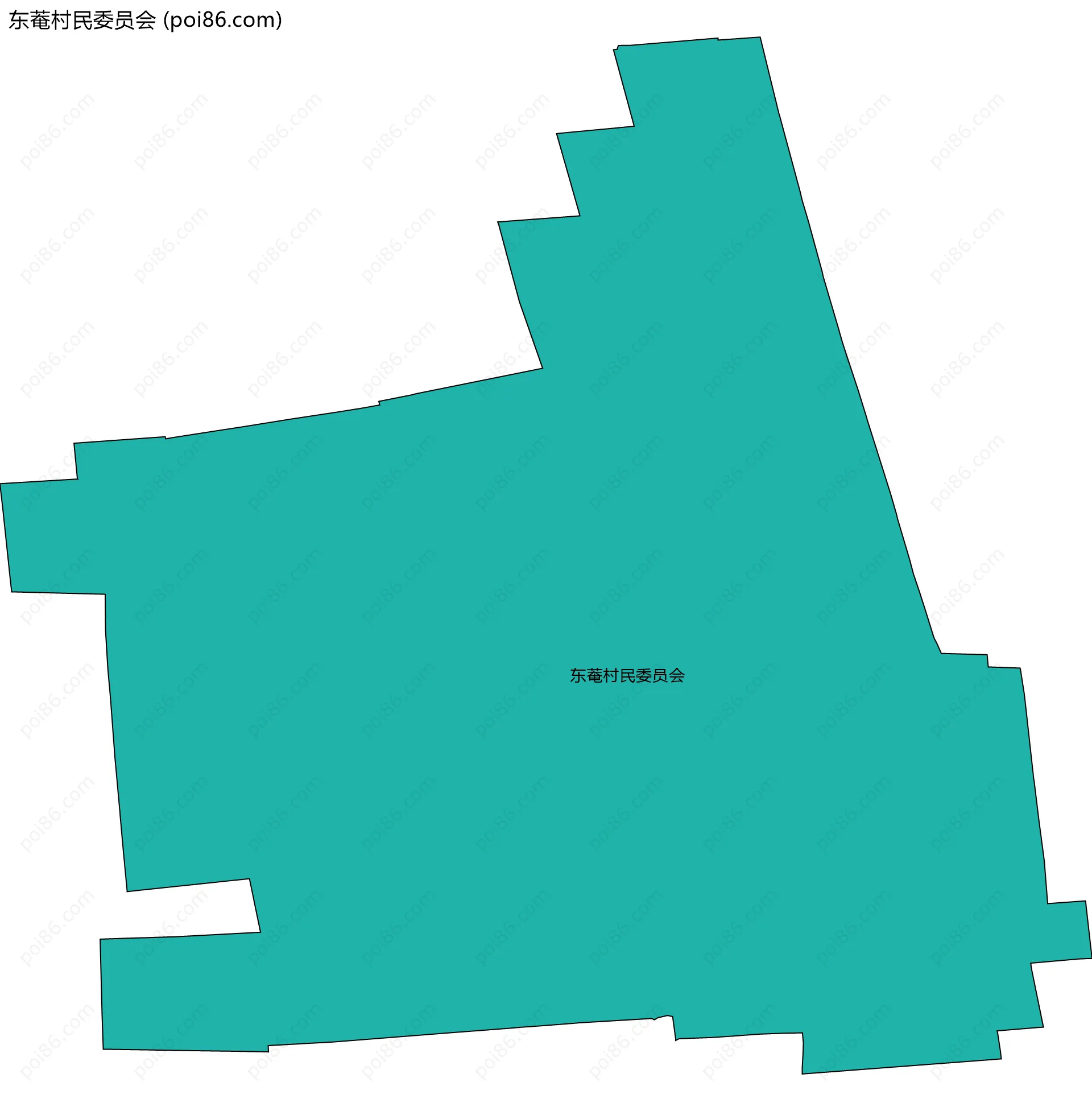 东菴村民委员会边界地图