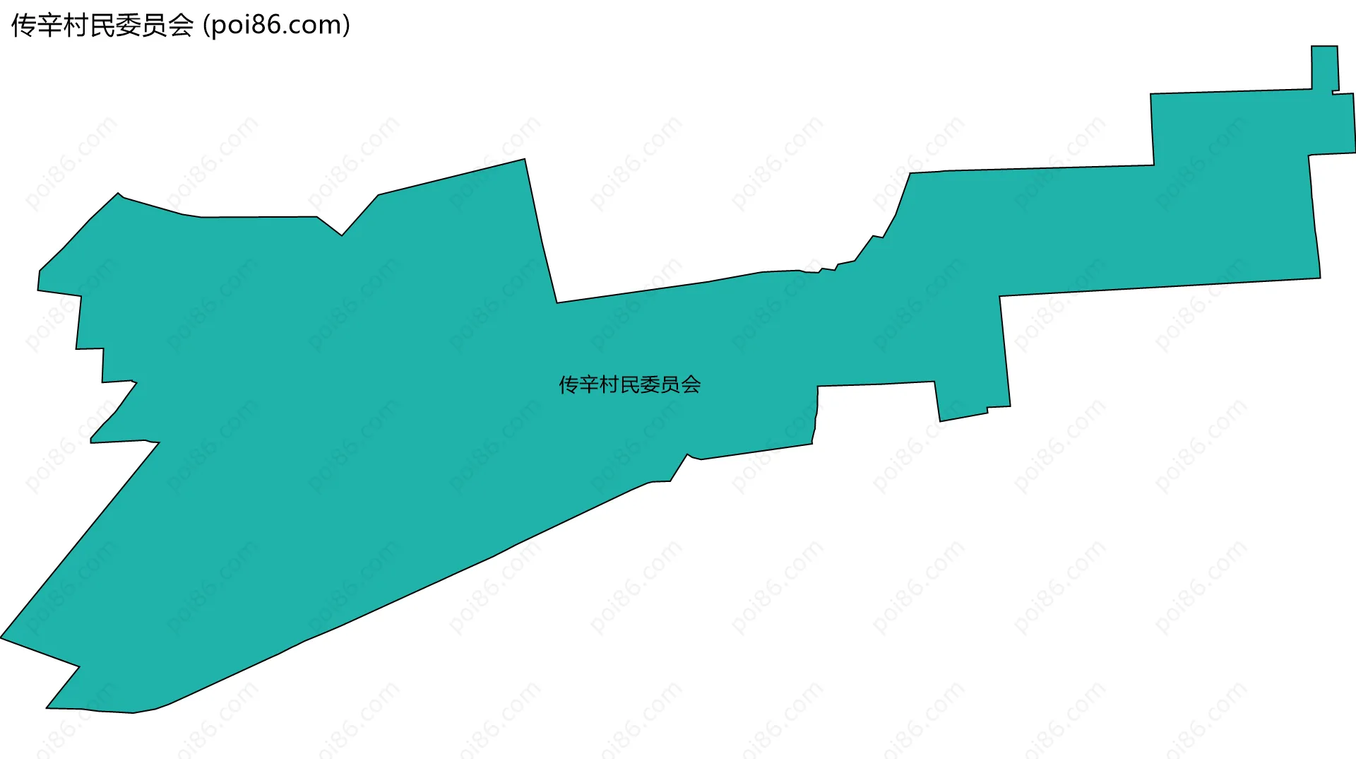 传辛村民委员会边界地图