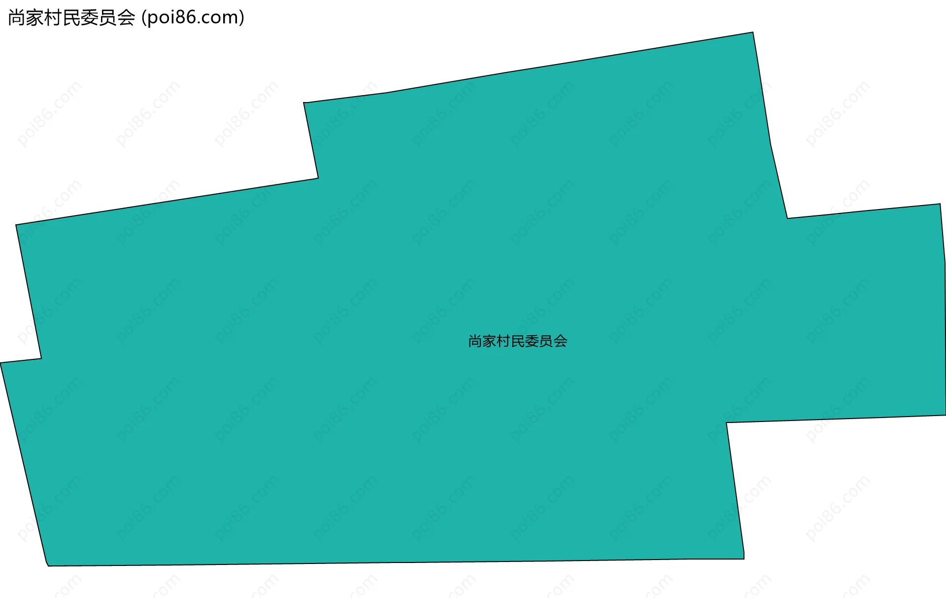 尚家村民委员会边界地图