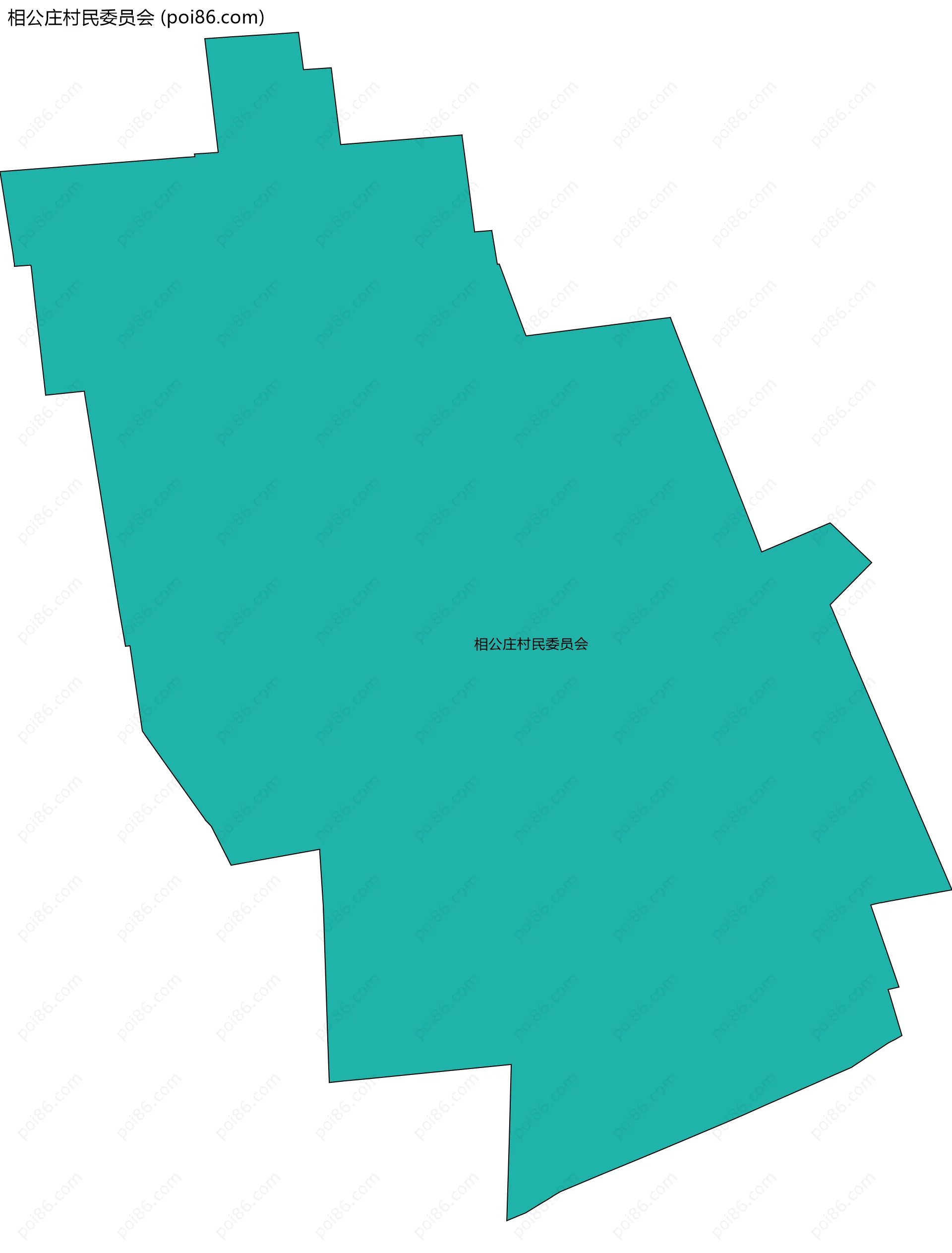 相公庄村民委员会边界地图