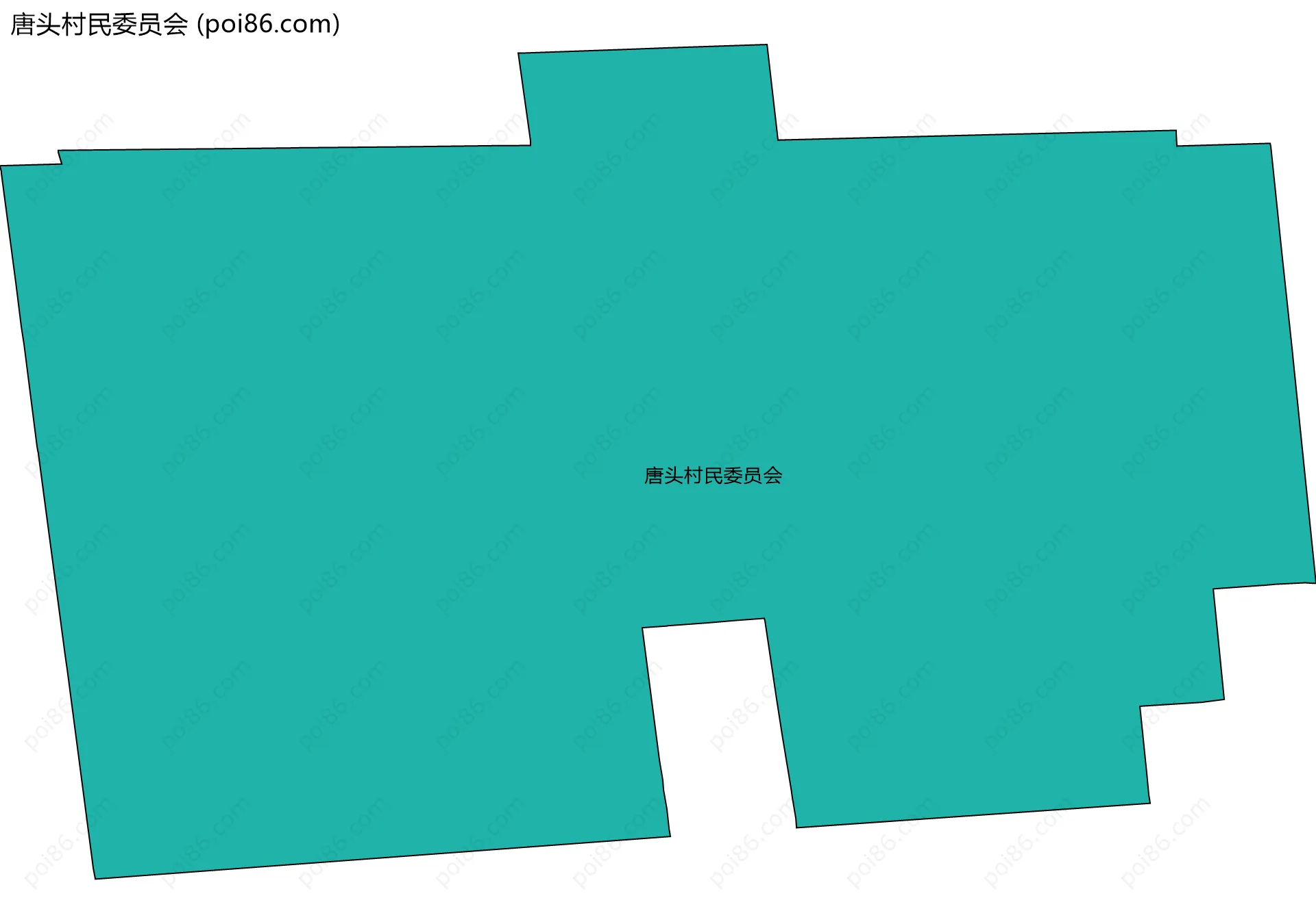 唐头村民委员会边界地图