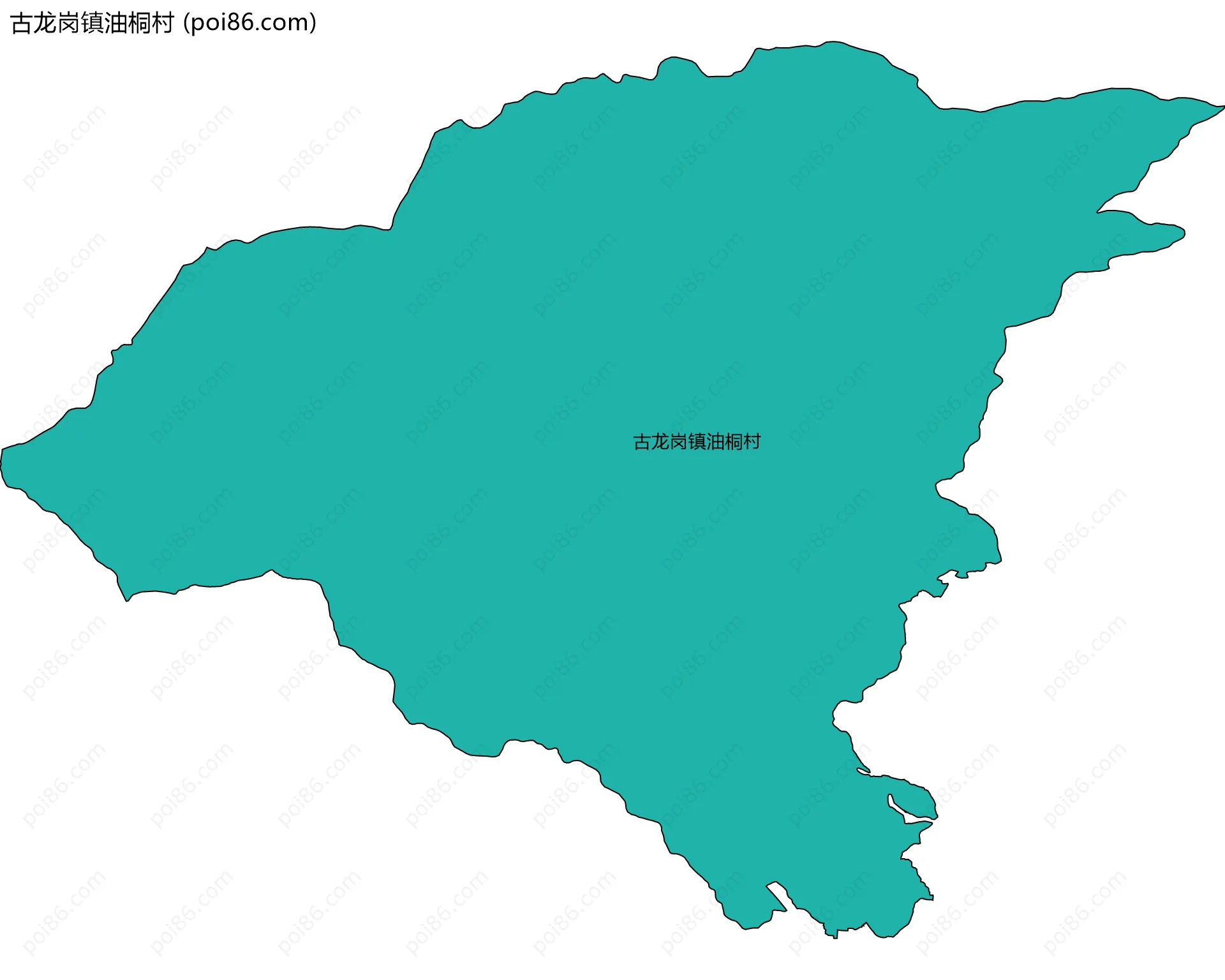 古龙岗镇油桐村边界地图