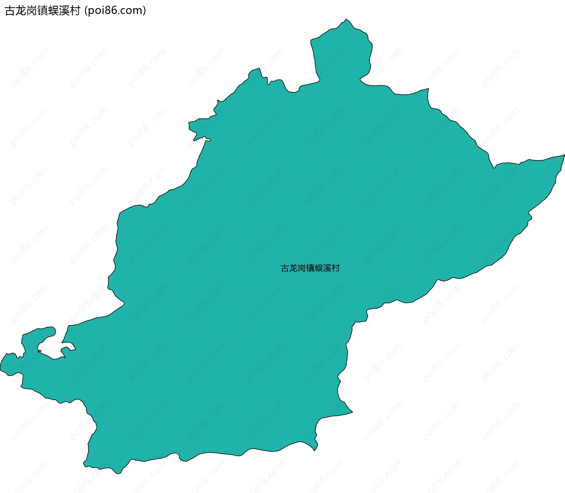 古龙岗镇蜈溪村边界地图