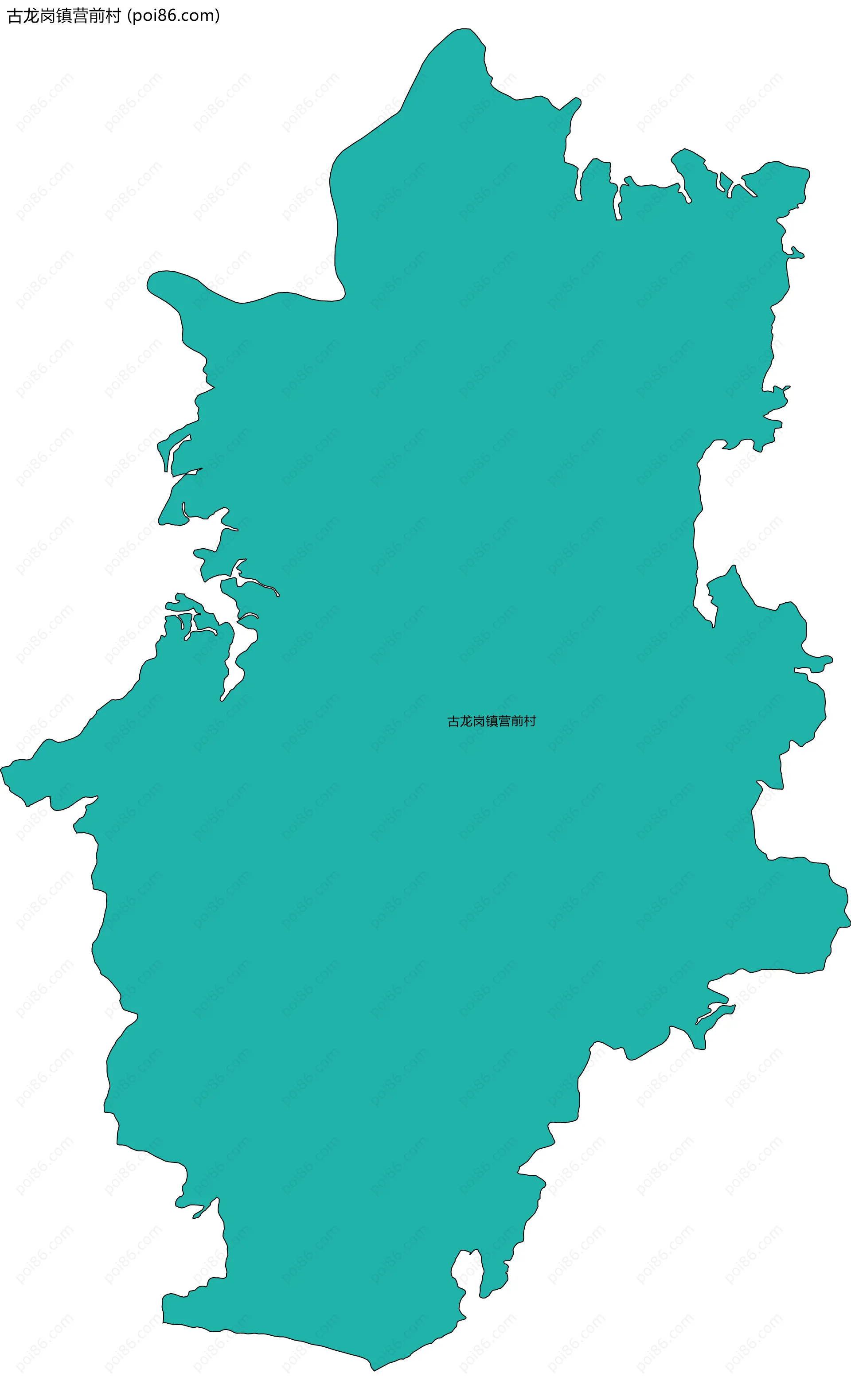 古龙岗镇营前村边界地图