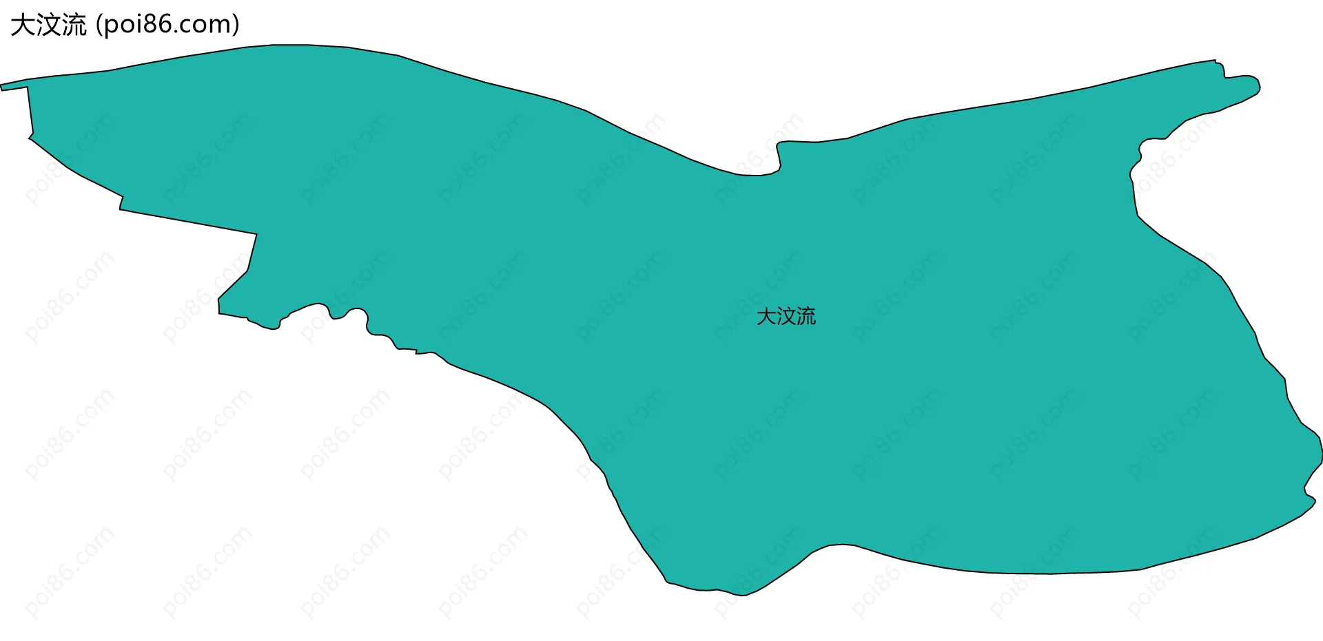 大汶流边界地图