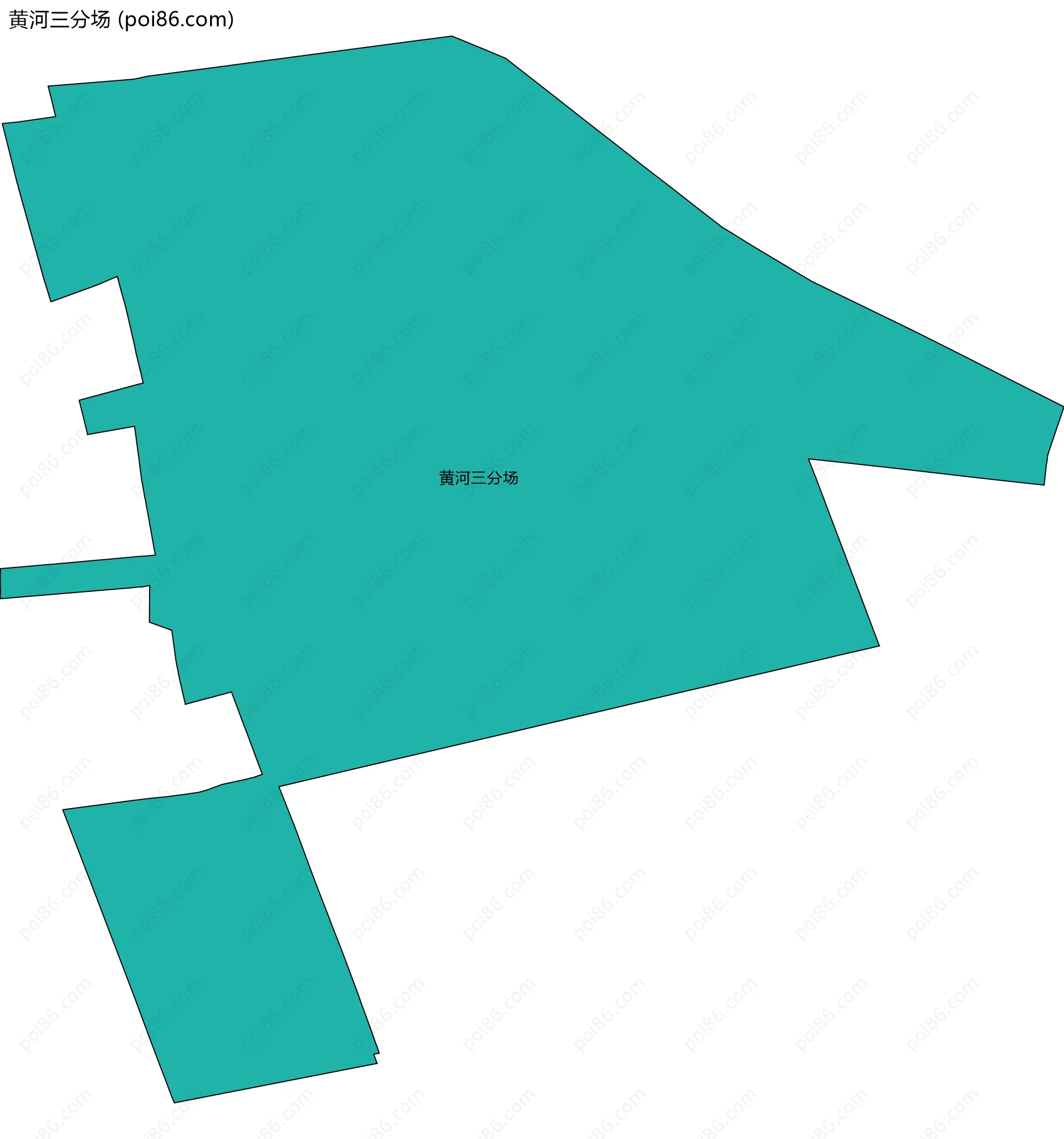 黄河三分场边界地图