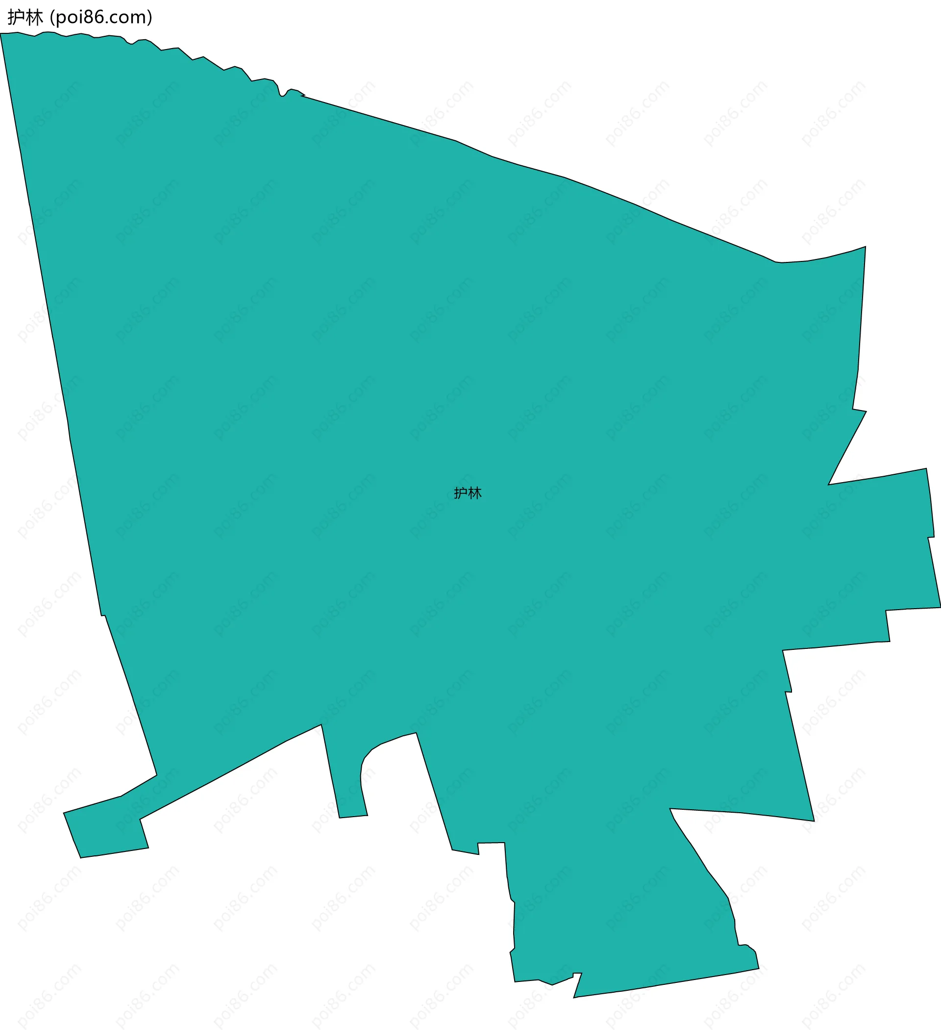 护林边界地图