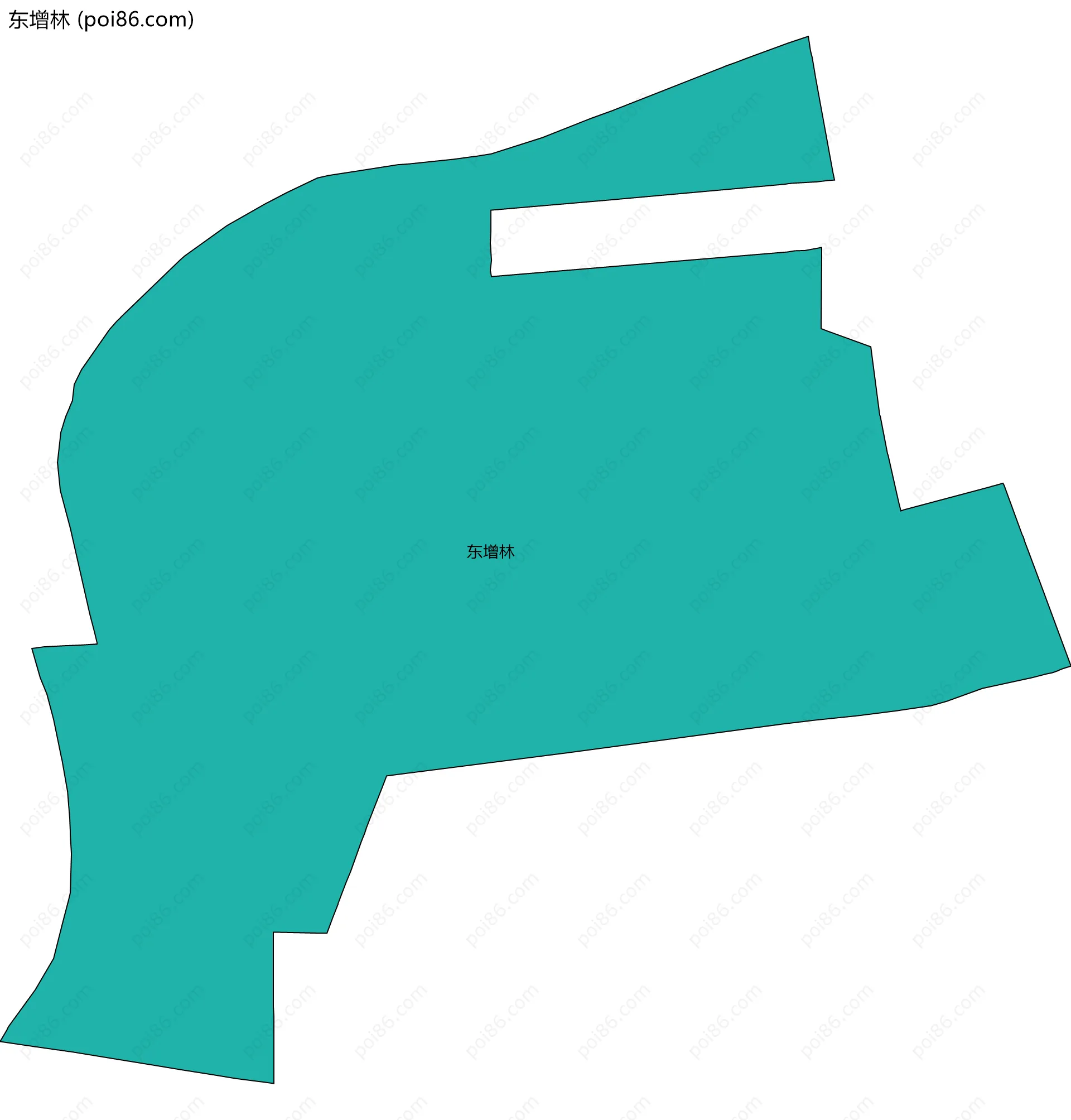 东增林边界地图