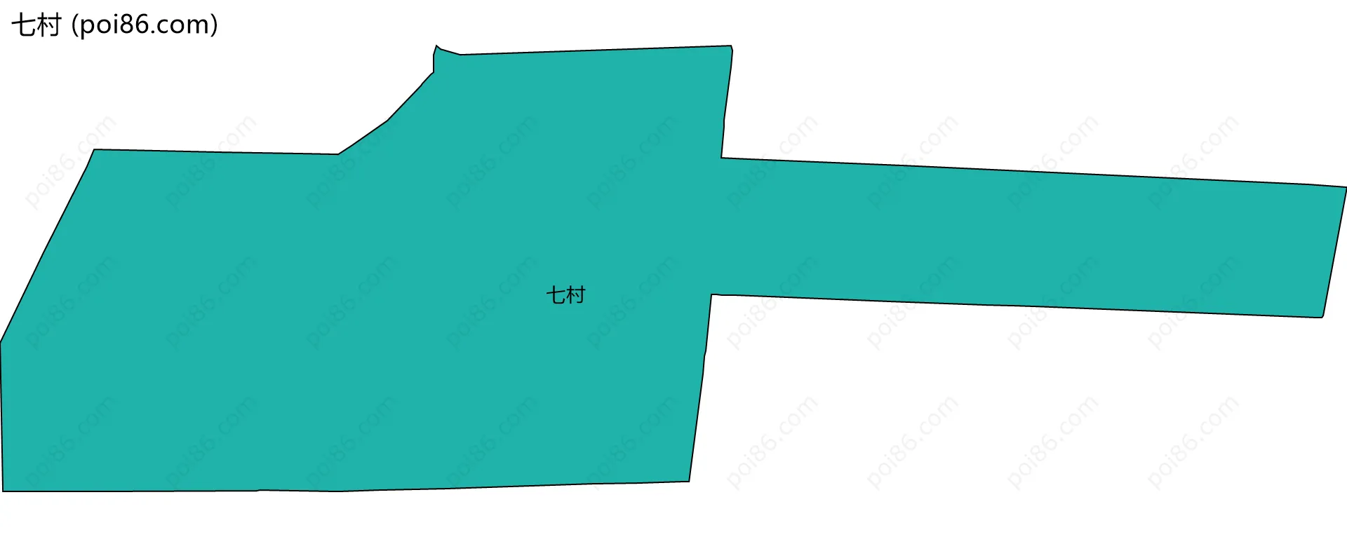 七村边界地图