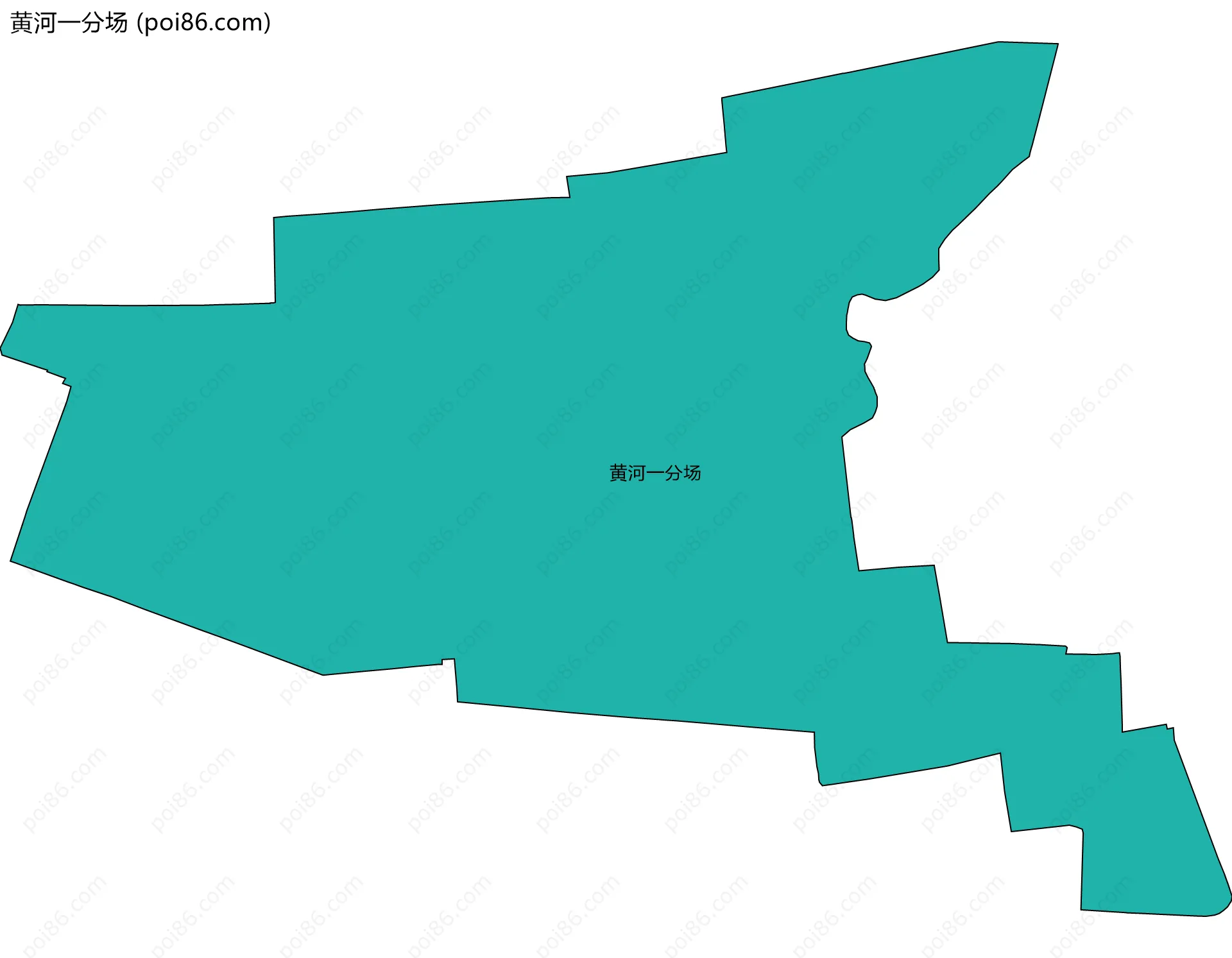 黄河一分场边界地图