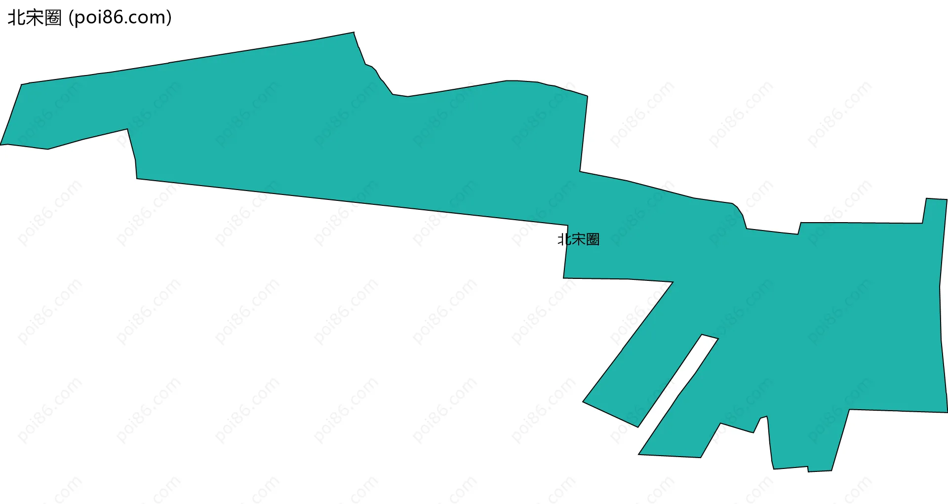 北宋圈边界地图