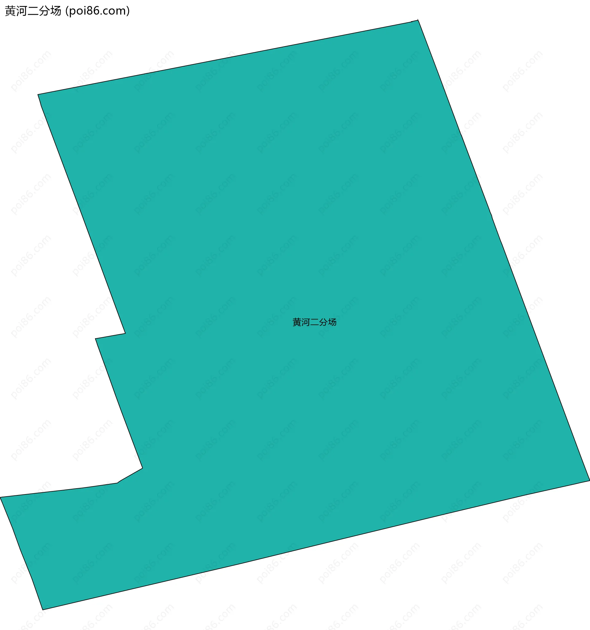 黄河二分场边界地图