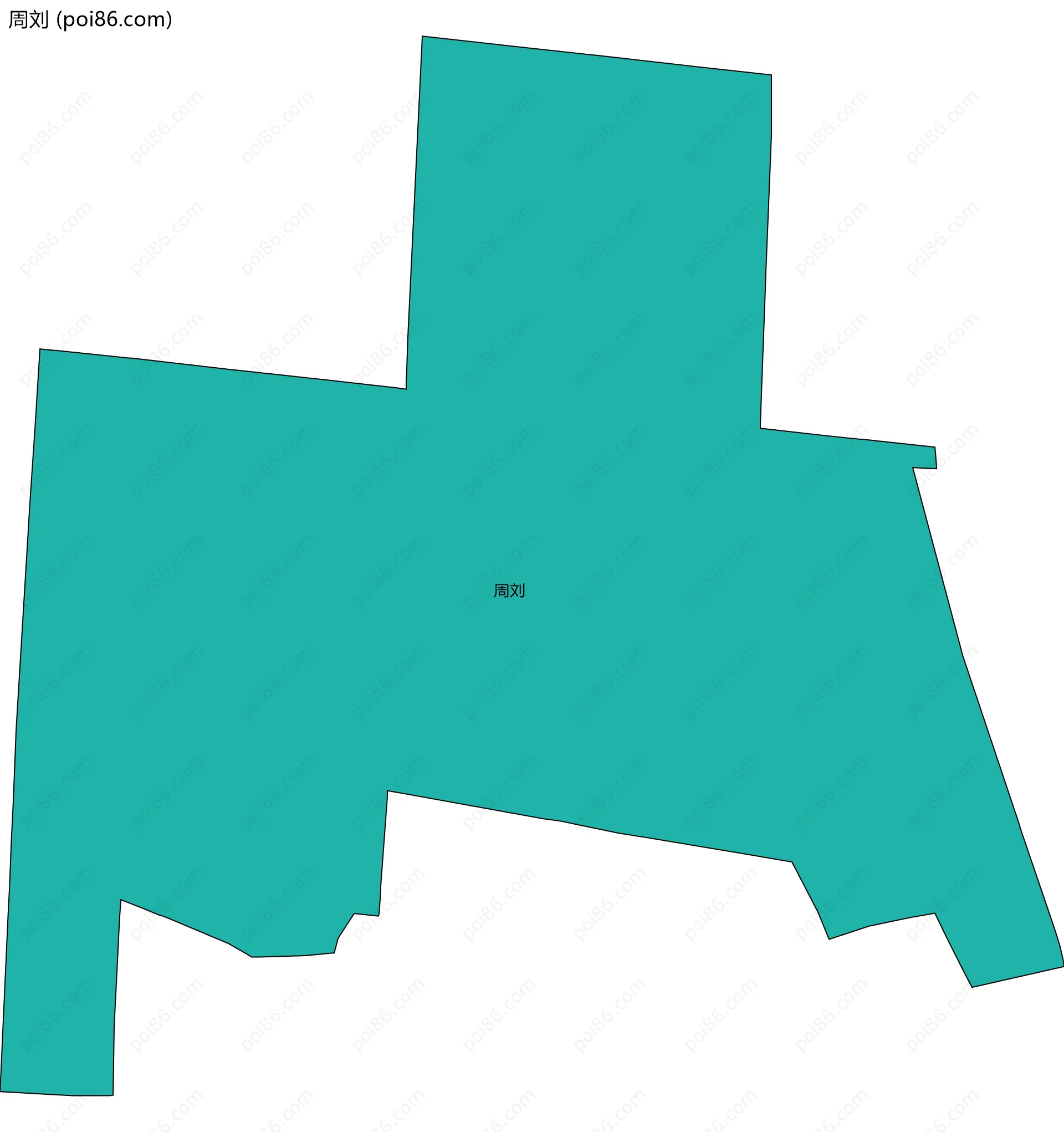 周刘边界地图