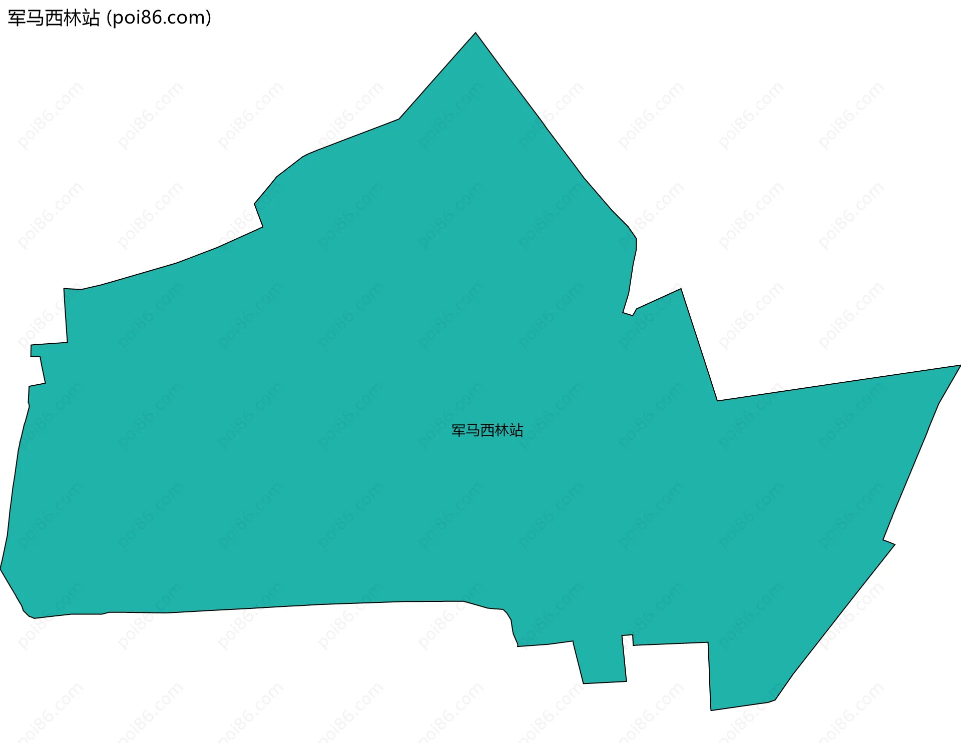军马西林站边界地图
