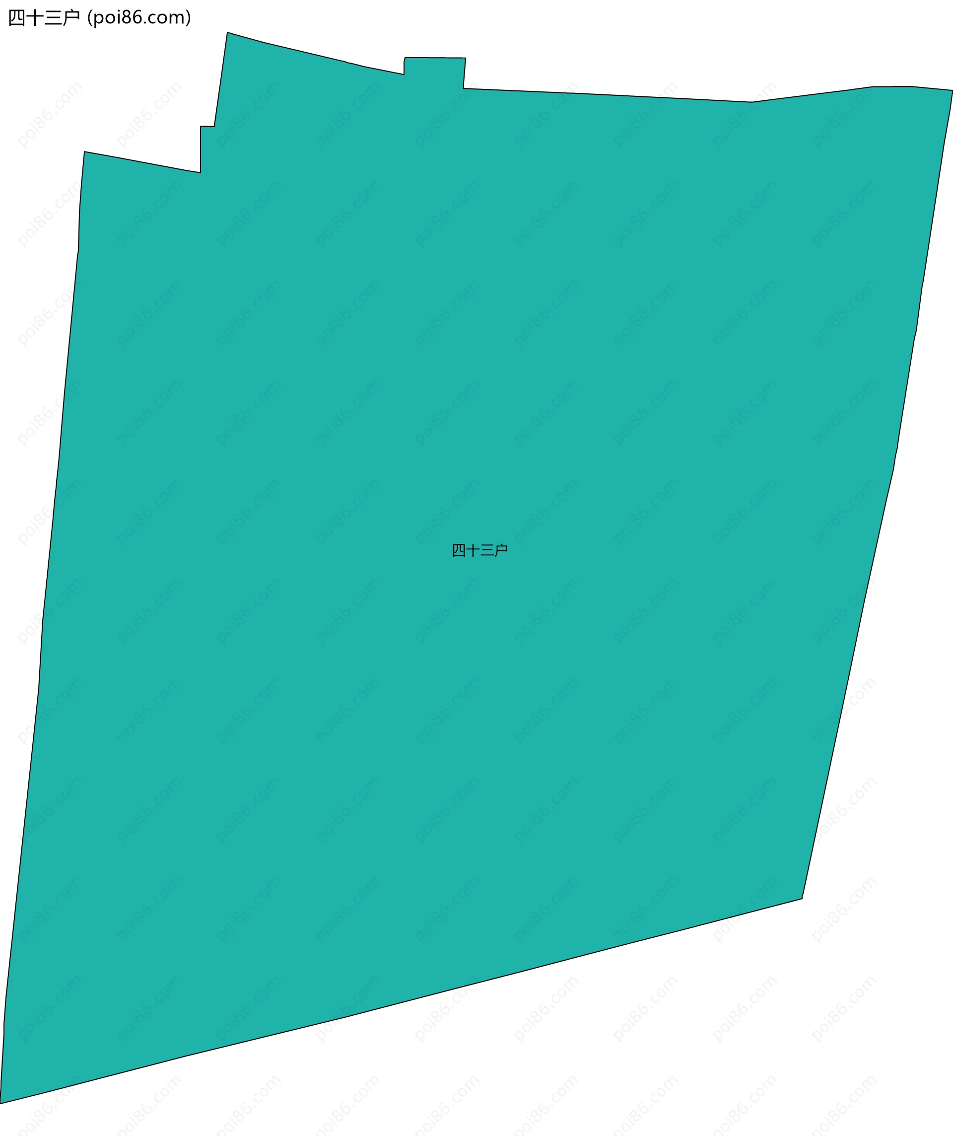 四十三户边界地图