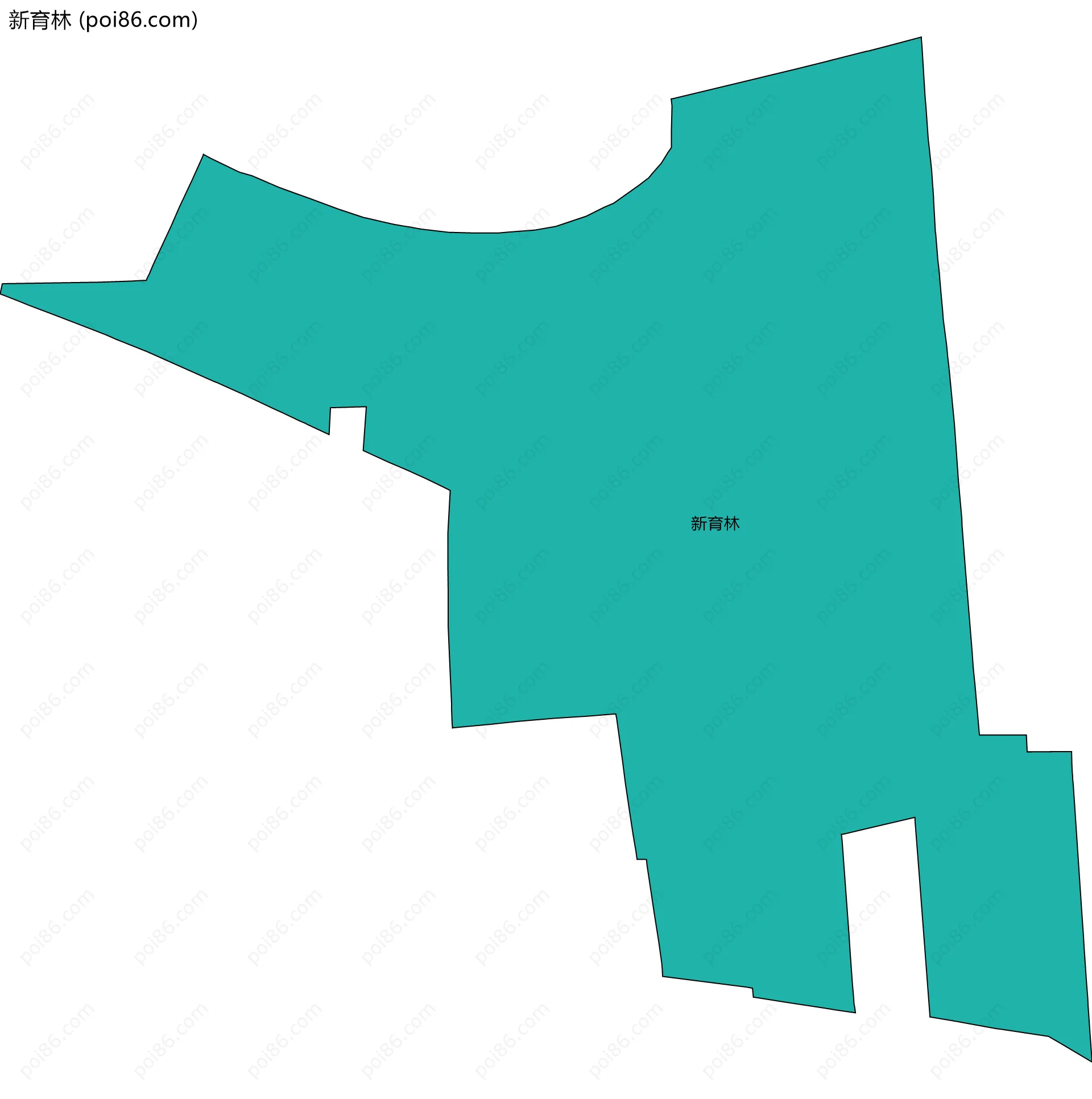 新育林边界地图