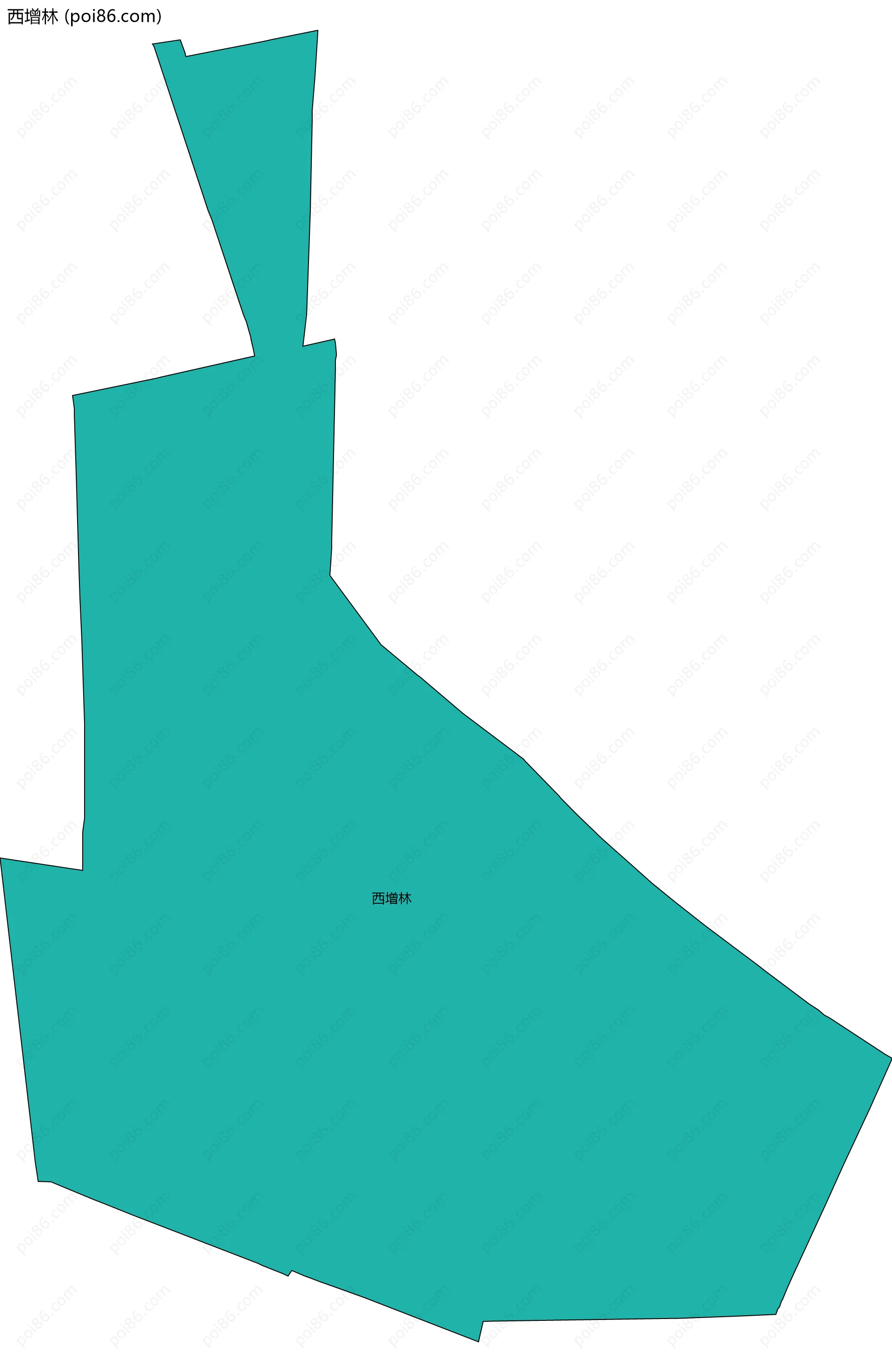 西增林边界地图