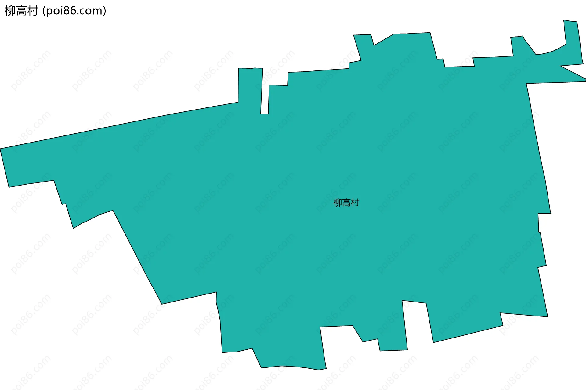 柳高村边界地图