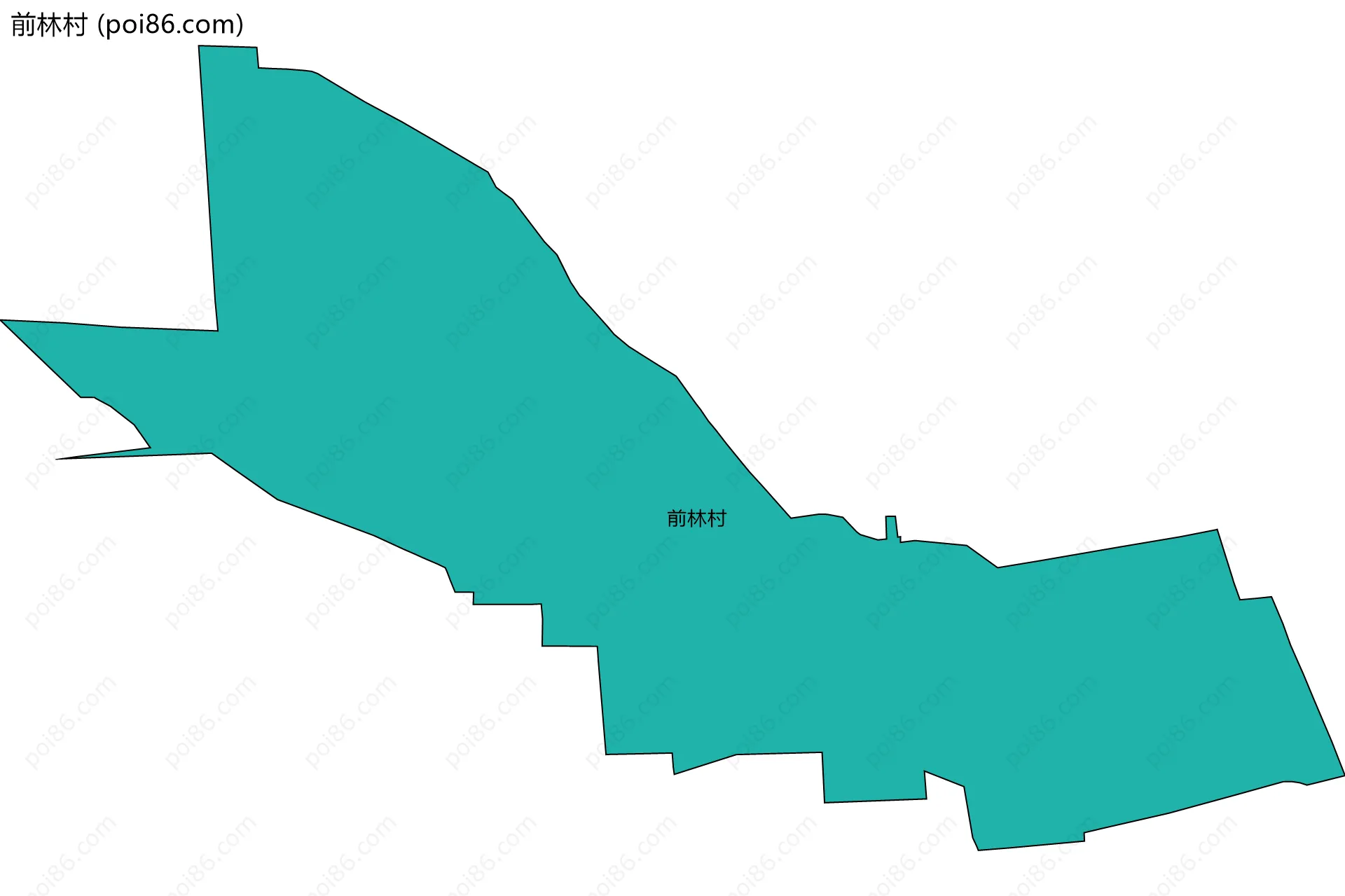 前林村边界地图
