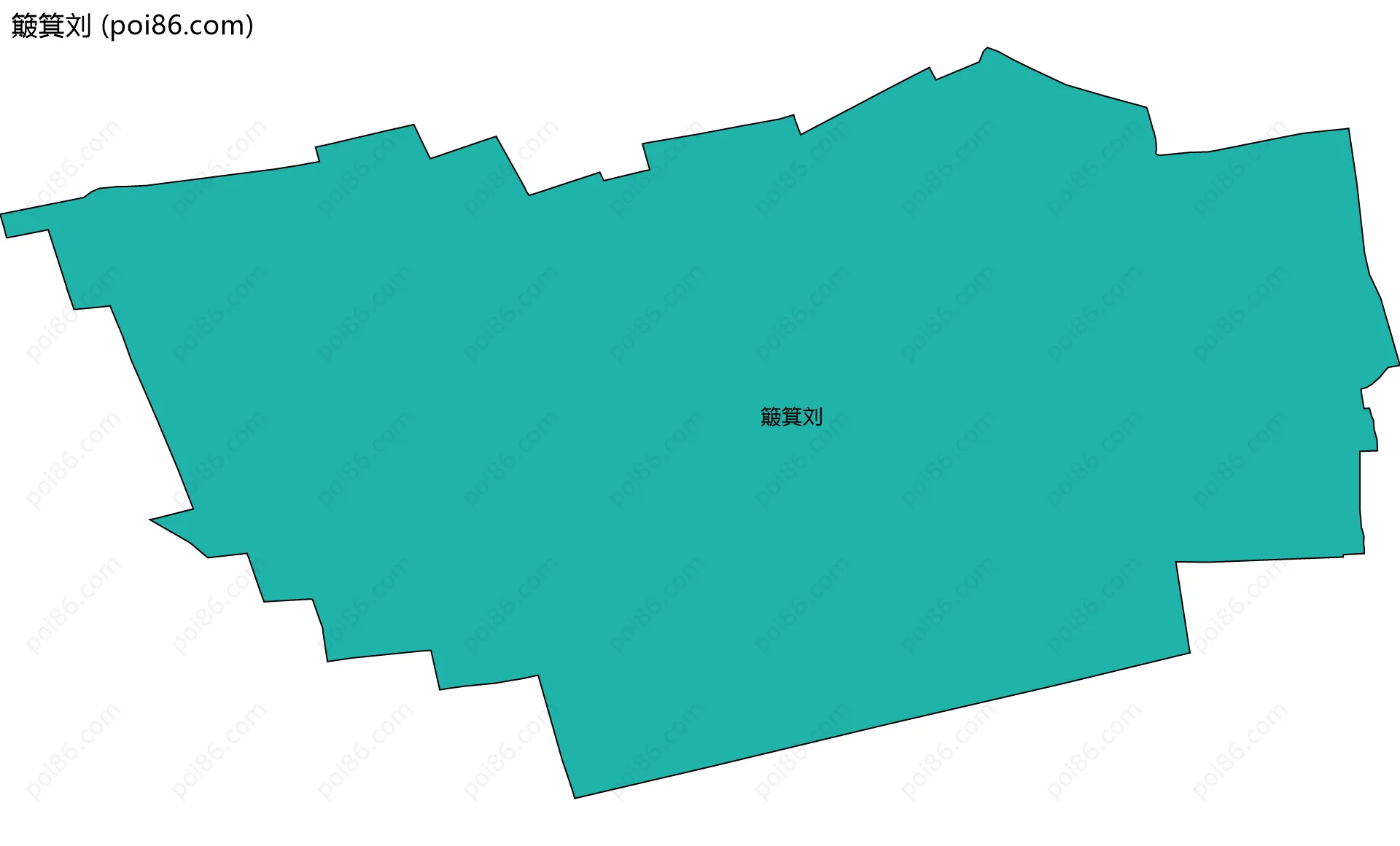 簸箕刘边界地图