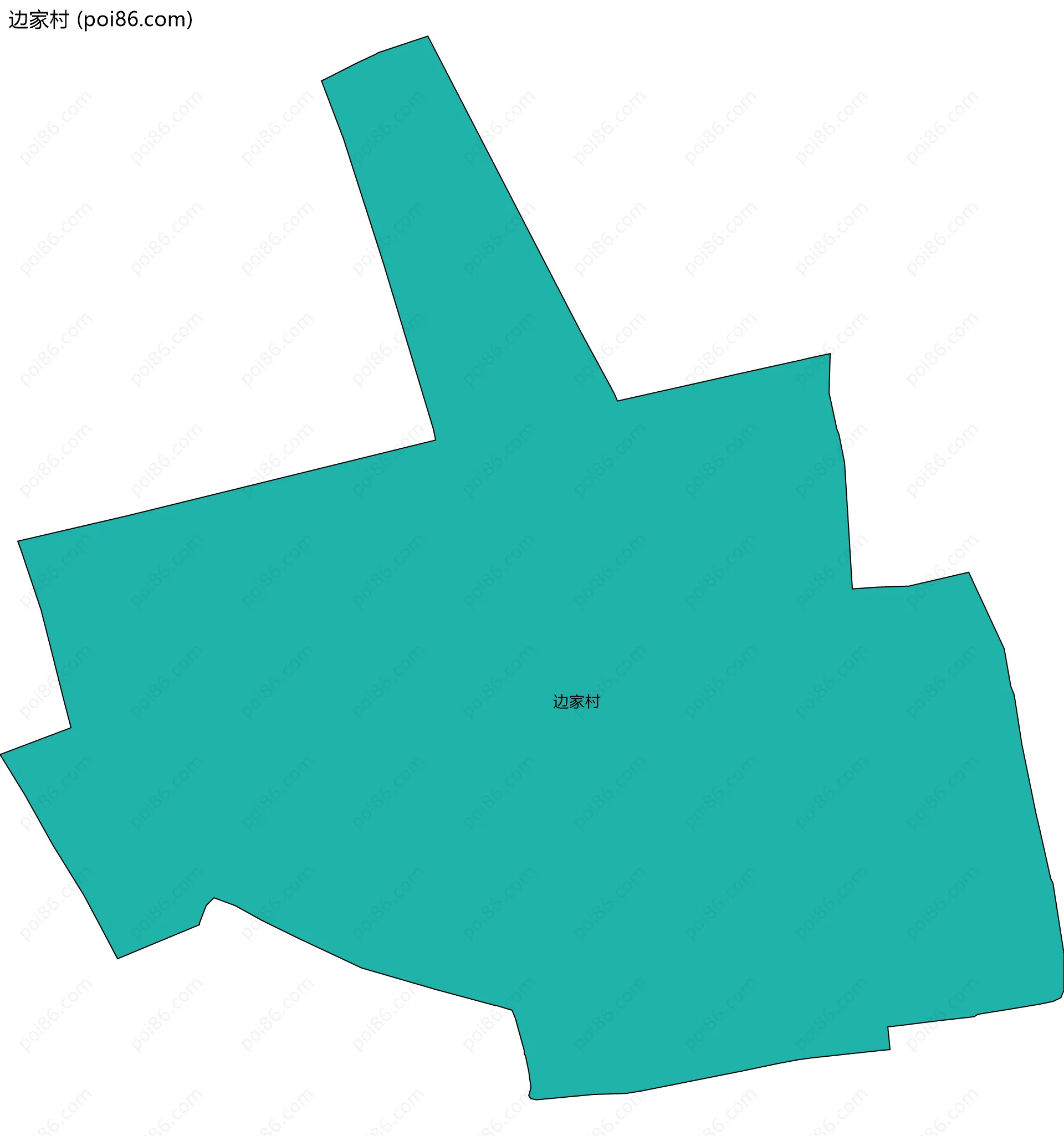 边家村边界地图