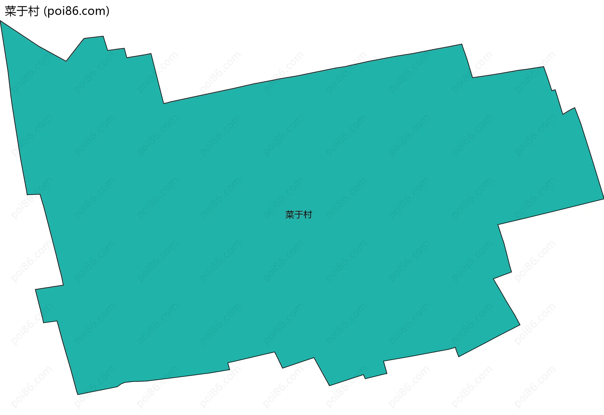 菜于村边界地图