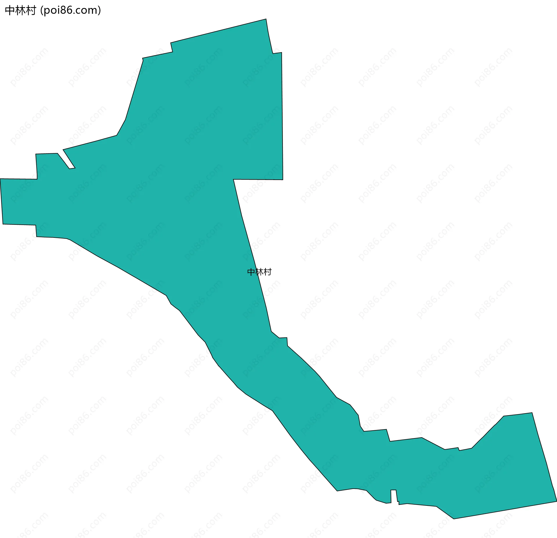 中林村边界地图