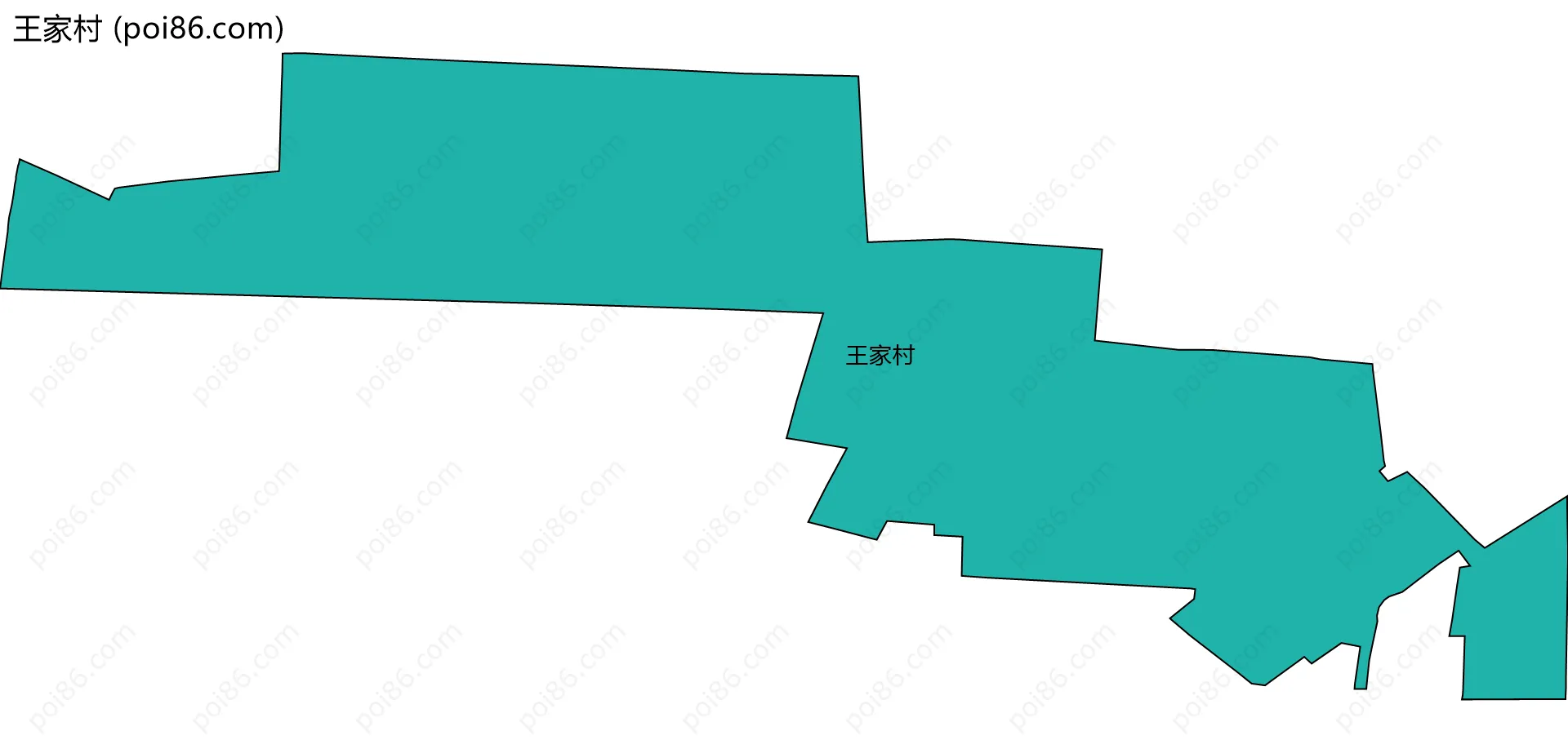 王家村边界地图