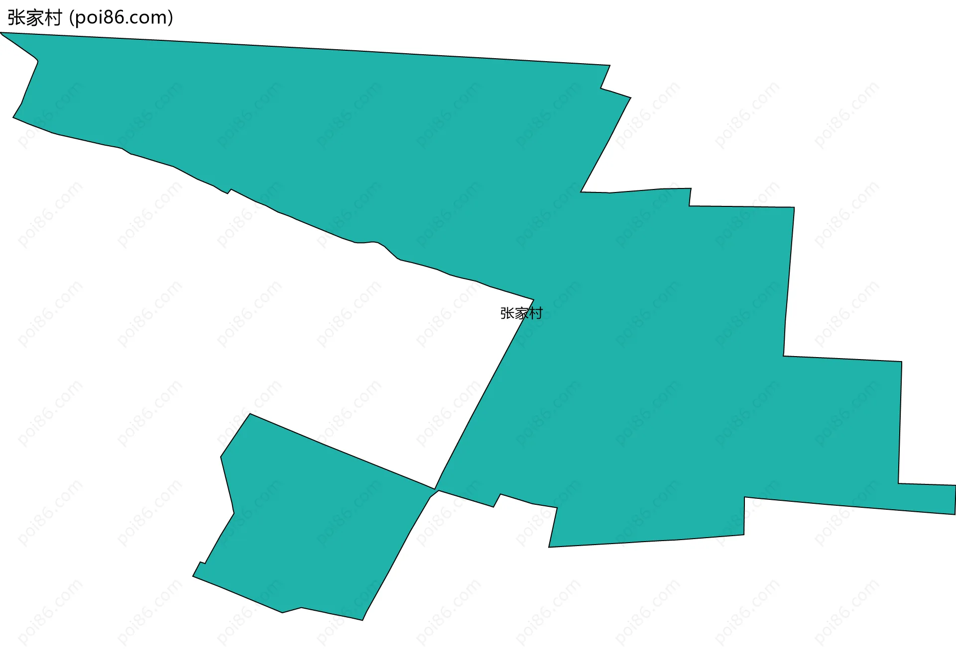 张家村边界地图