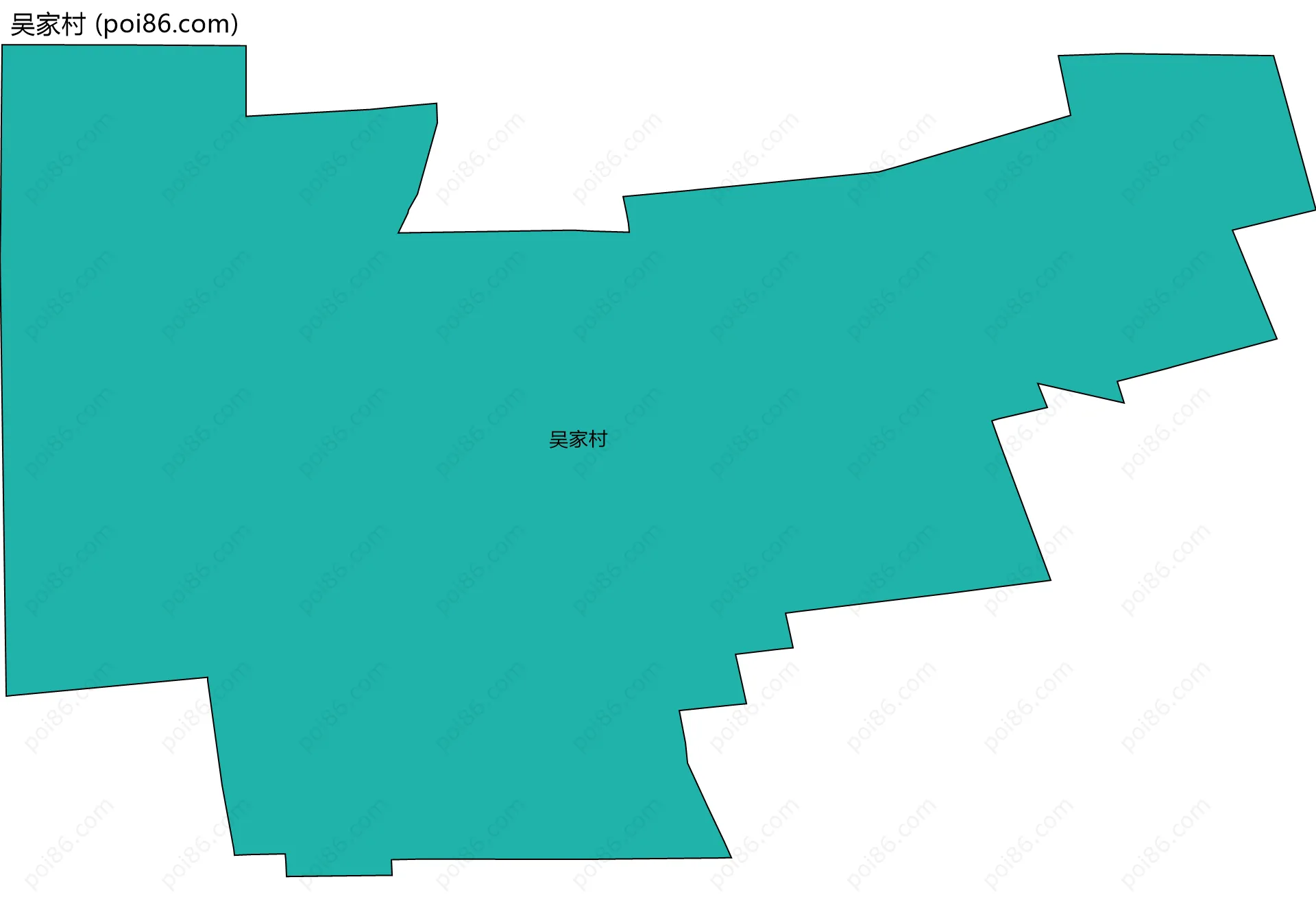 吴家村边界地图