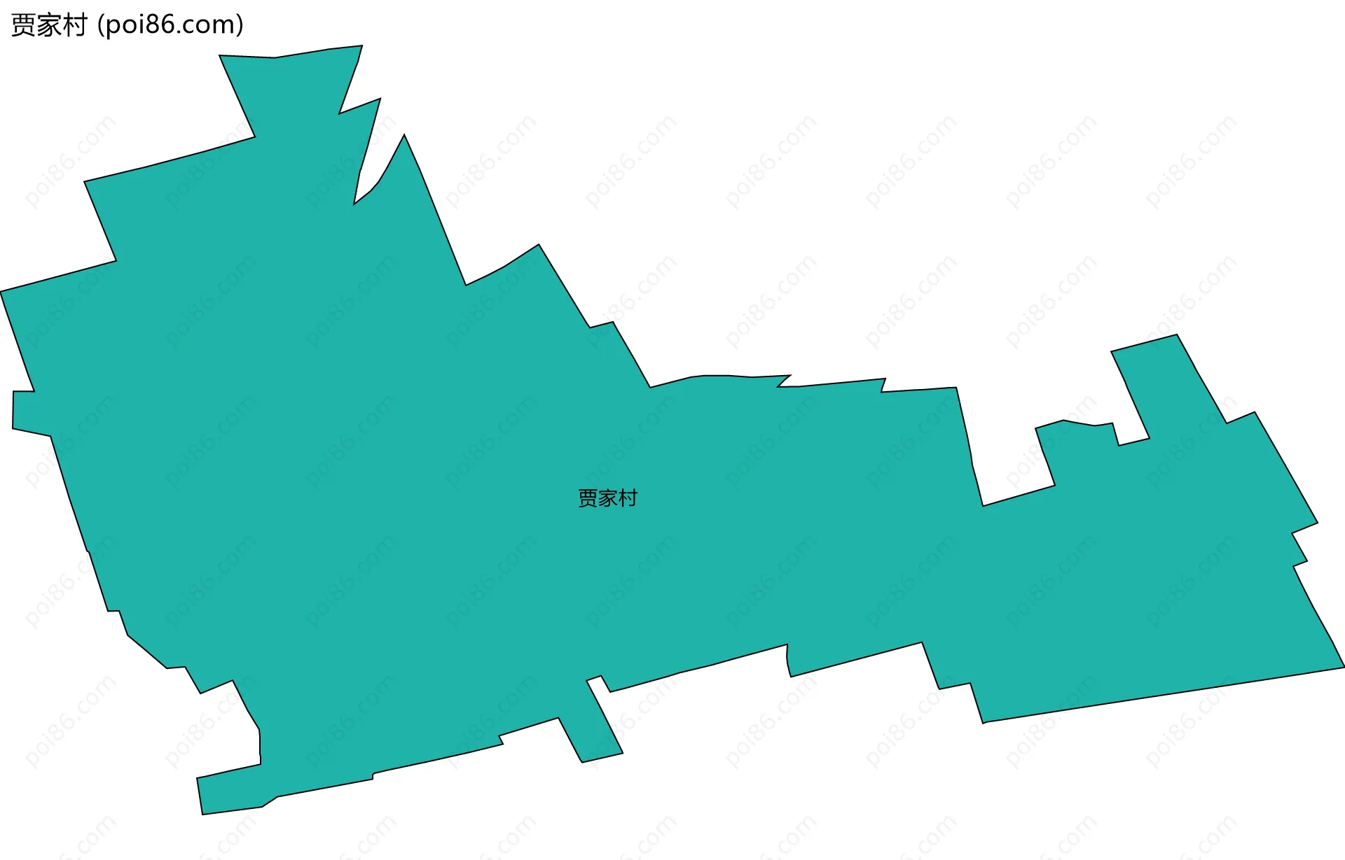 贾家村边界地图