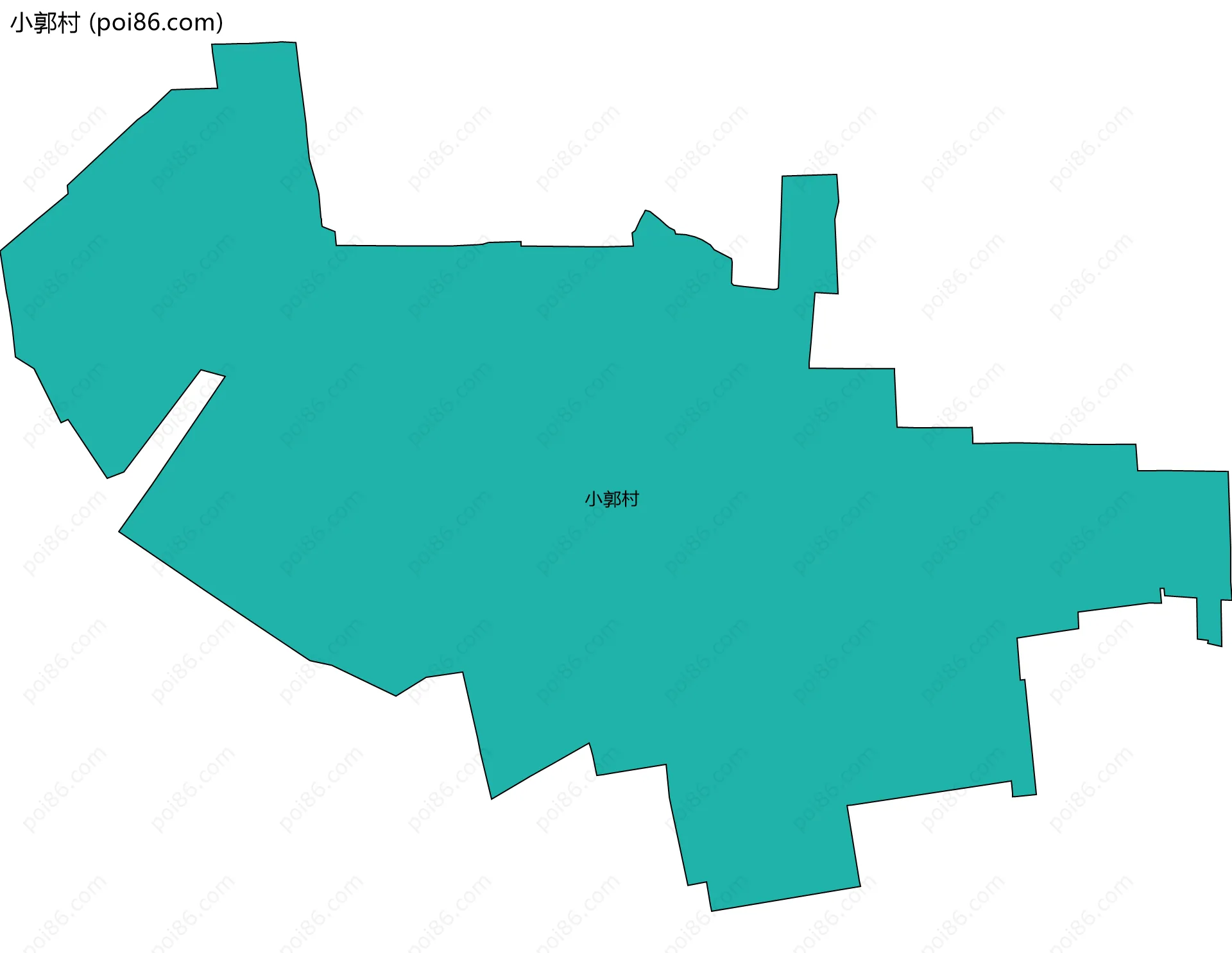 小郭村边界地图