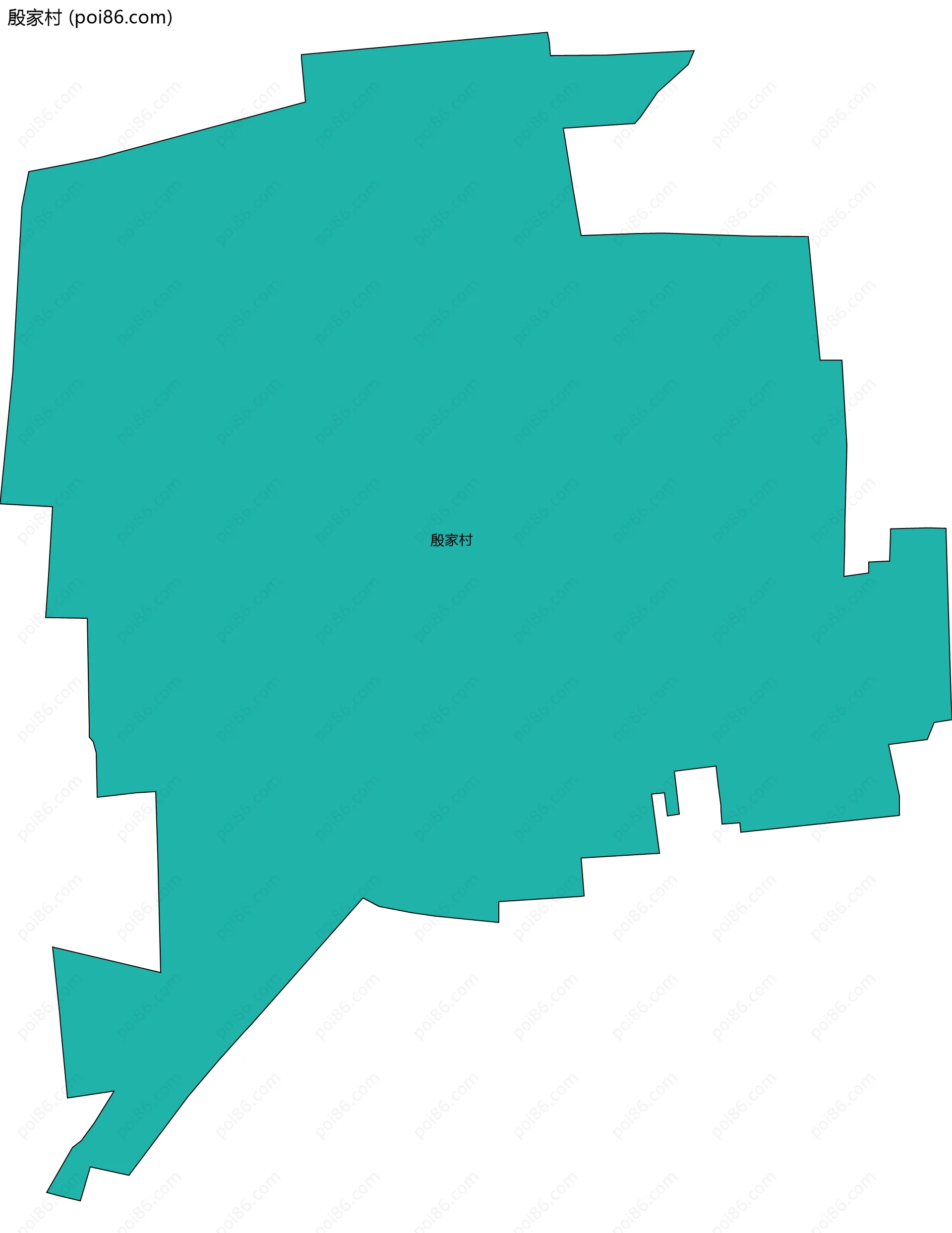 殷家村边界地图