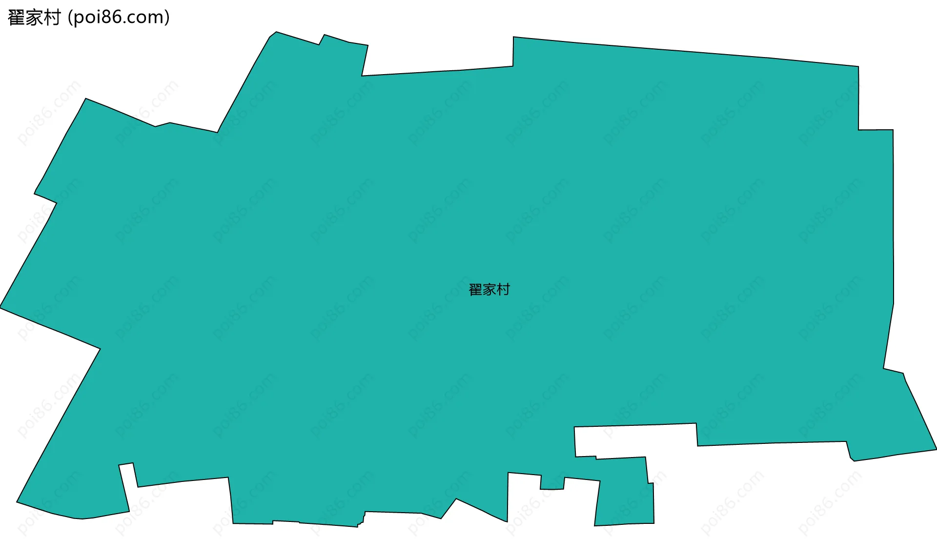 翟家村边界地图