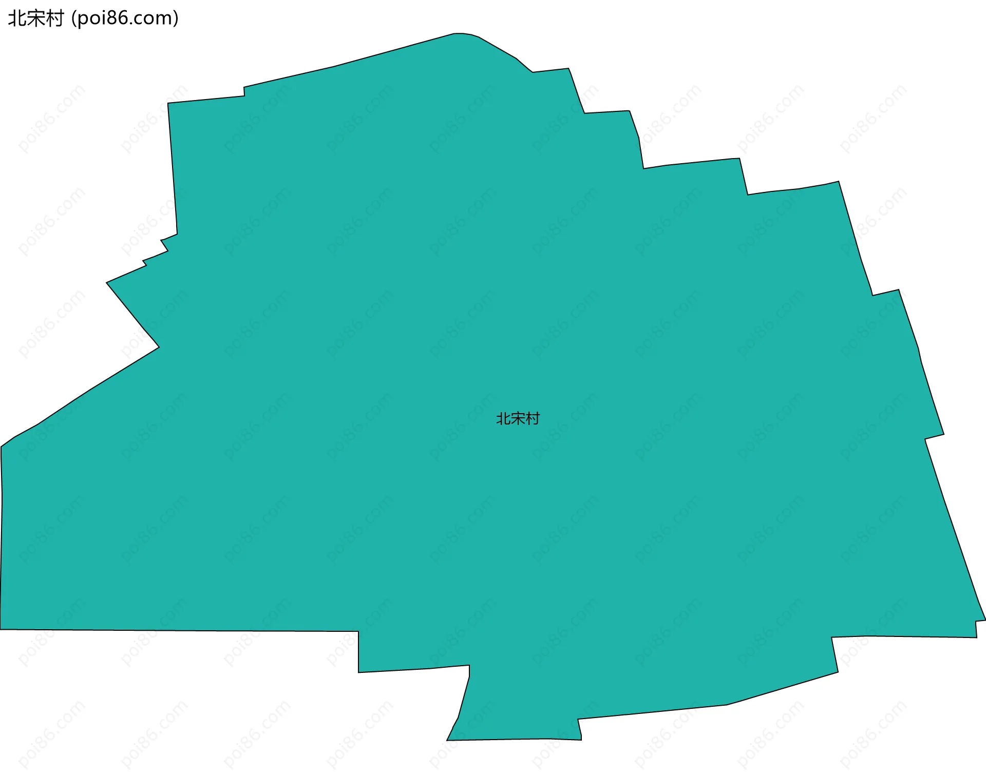北宋村边界地图